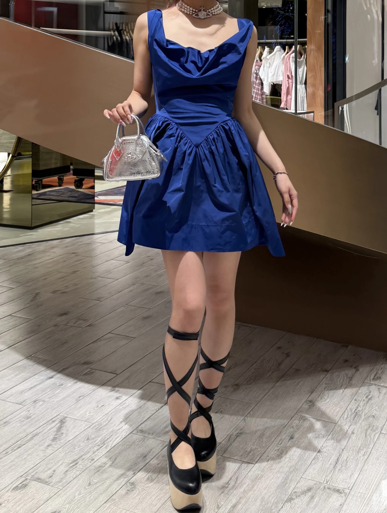 NO:464723,[Love] New [Love]!  Latest VIVI 25NEW Queen Mother's Swinging Neck Dress. Size SML.P, skirts, alexander wang19860909[爱心]新款[爱心]！最新VIVI 25NEW 西太后荡领连衣裙.尺码SML.P,,skirts,alexander wang,Women's clothing