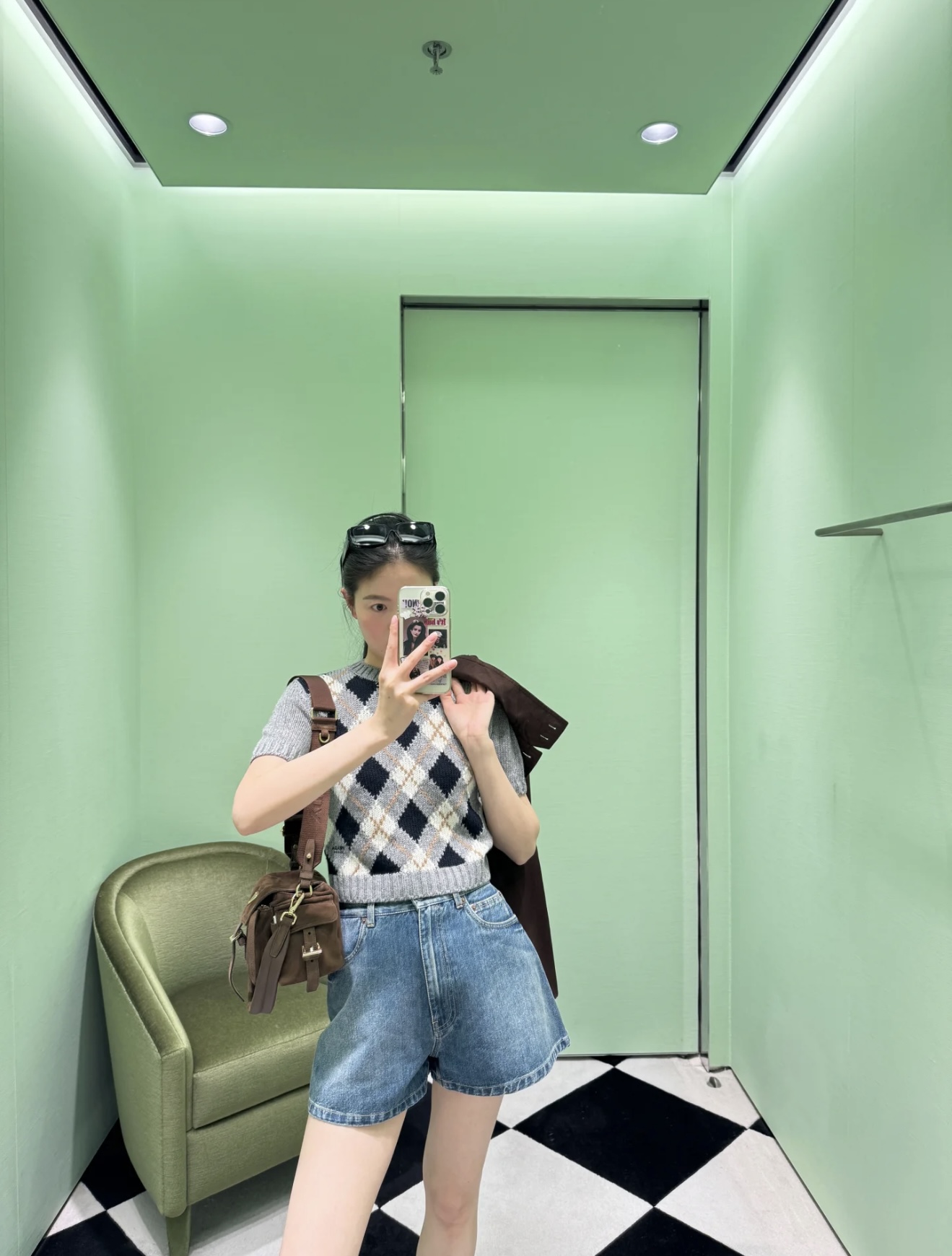 NO:469631,[Love] New [Love]!  Latest PR 25NEW Diamond Cashmere Knitted Short Sleeve Top. Size SML., T-shirt,alexander wang19860909[爱心]新款[爱心]！最新PR 25NEW 菱格纹羊绒针织短袖上衣.尺码SML.,,T-shirt,alexander wang,Women's clothing