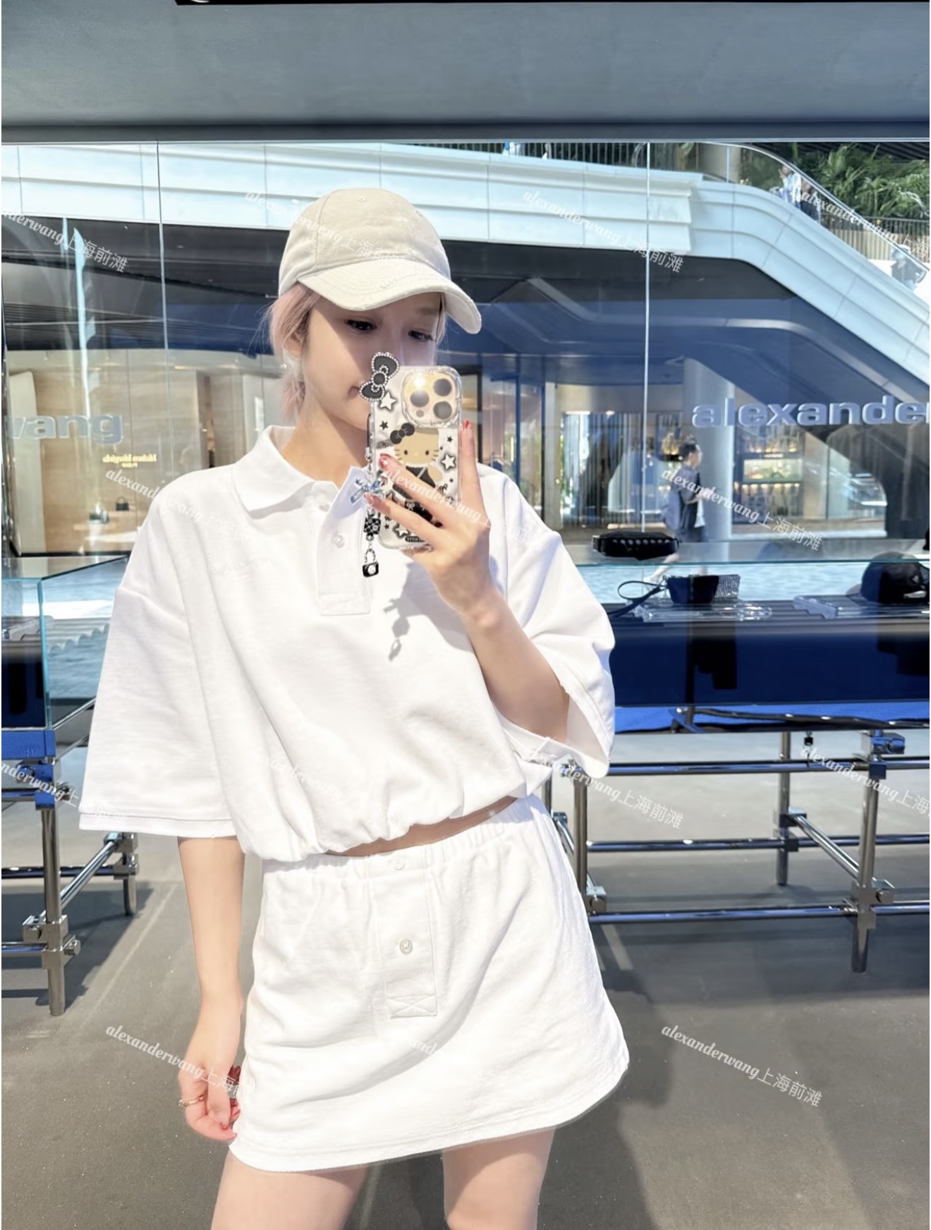 NO:469617,[Love] New [Love]!  Latest AW 25NEW Polo Sports Set. Colors Black, White, Gray. Size SML. Half.,,alexander wang19860909[爱心]新款[爱心]！最新AW 25NEW 马球运动套装.颜色黑、白、灰.尺码SML.半.,,alexander wang,Women's clothing