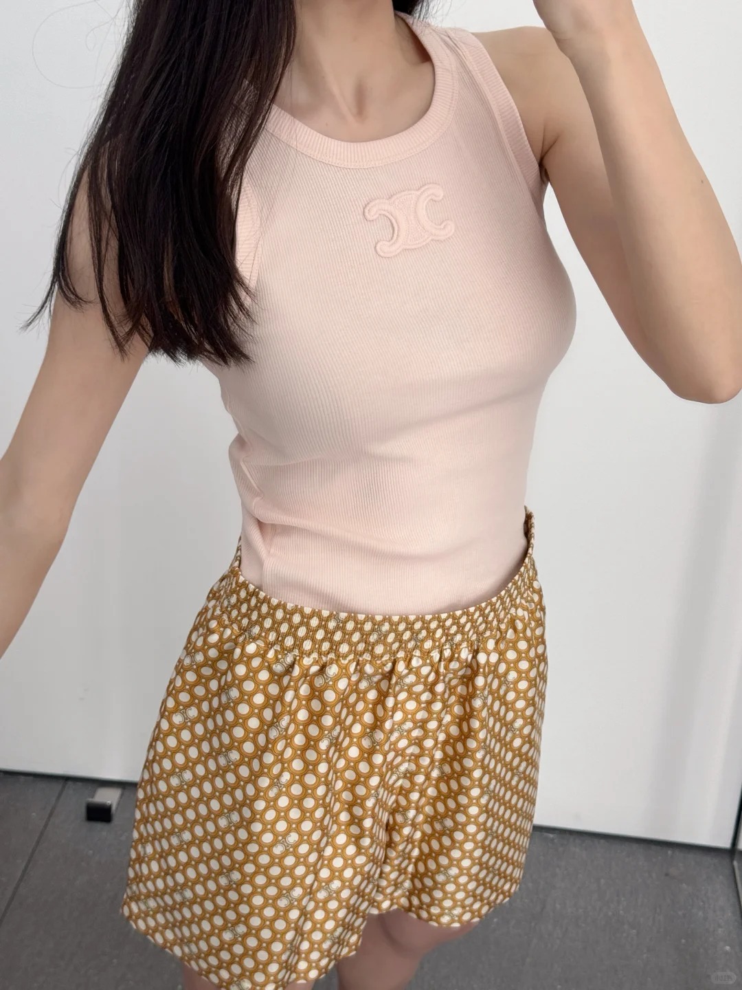 NO:472196,[Love] New [Love]!  Latest CE 25NEW Pink Arc de Triomphe Chat Vest. Size SML., alexander wang19860909[爱心]新款[爱心]！最新CE 25NEW 粉色凯旋门章仔打底背心.尺码SML.,,alexander wang,Women's clothing