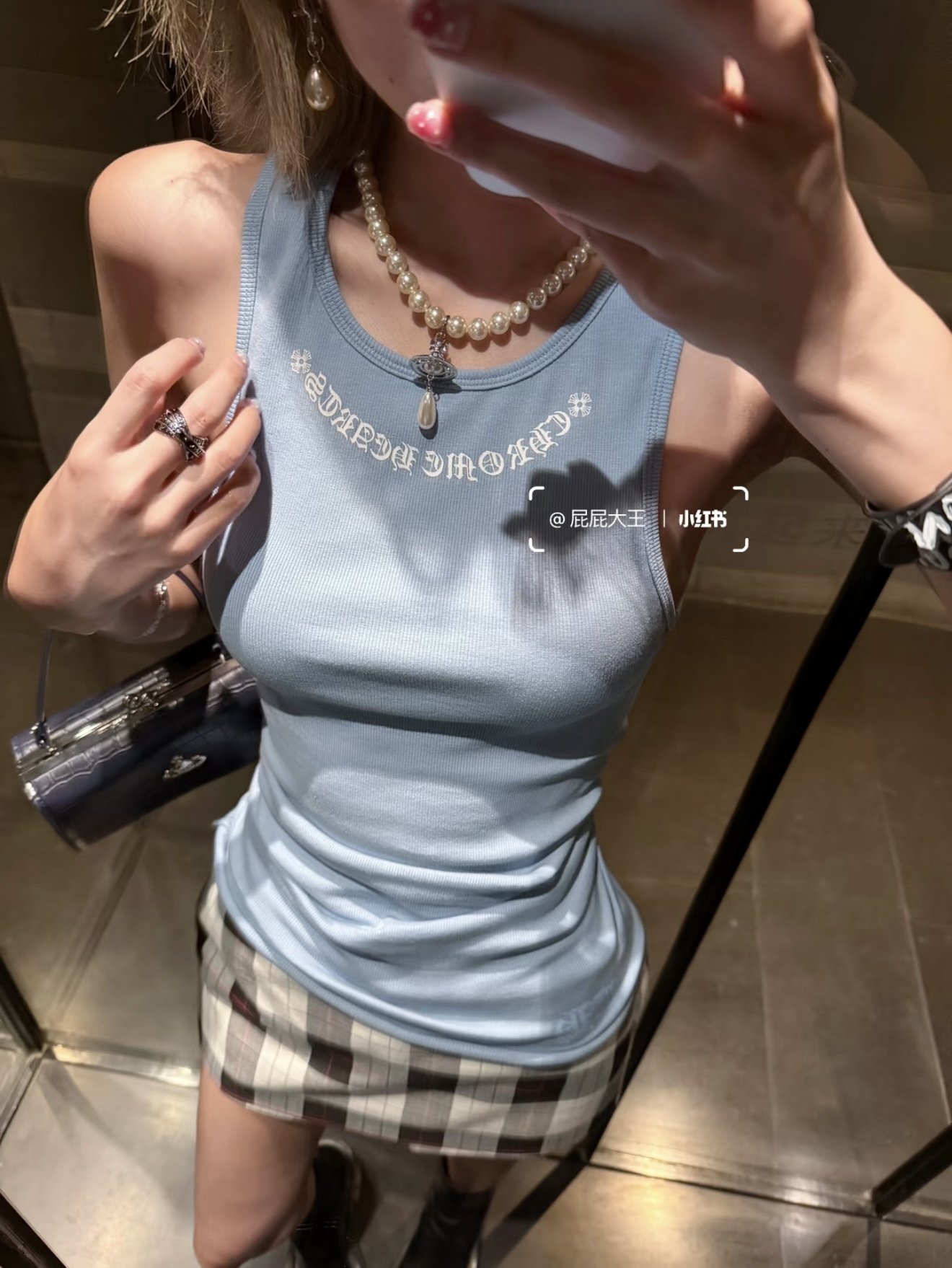NO:475663,[Love] New [Love]!  Latest CH 25NEW Water Blue Sanskrit Printed Vest. Size SML.,,alexander wang19860909[爱心]新款[爱心]！最新CH 25NEW 水蓝色梵文印花背心.尺码SML.,,alexander wang,Women's clothing