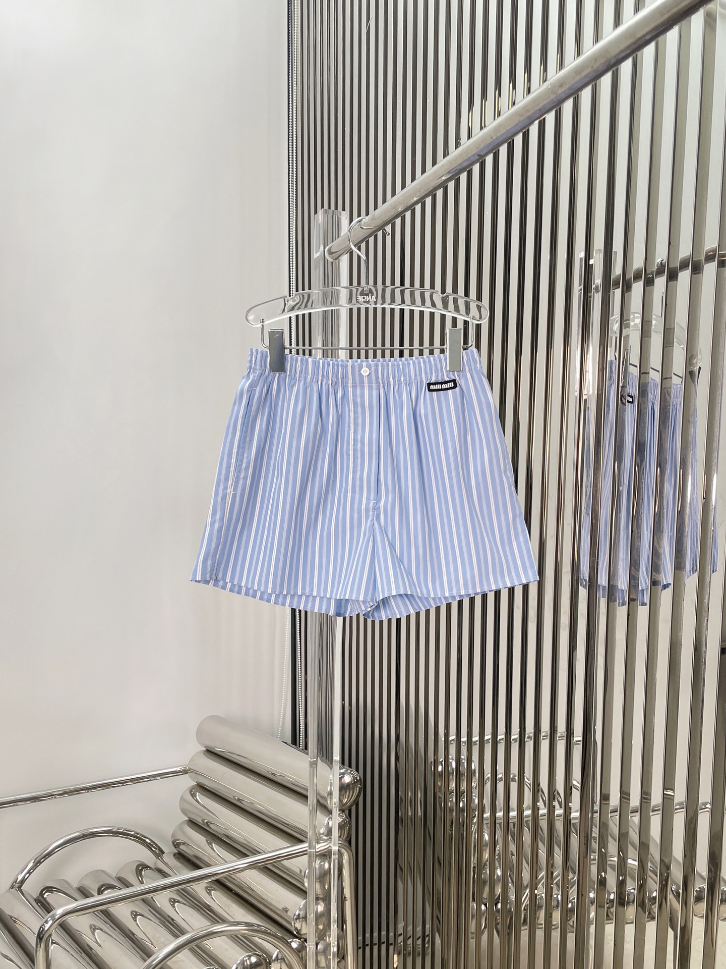 NO:475664,a[Love] New [Love]!  Latest MIU 25NEW Striped Pajamas Shorts. Size SML.,,miumiu,shorts,alexander wang19860909a[爱心]新款[爱心]！最新MIU 25NEW 条纹睡衣短裤.尺码SML.,,miumiu,shorts,alexander wang,Women's clothing