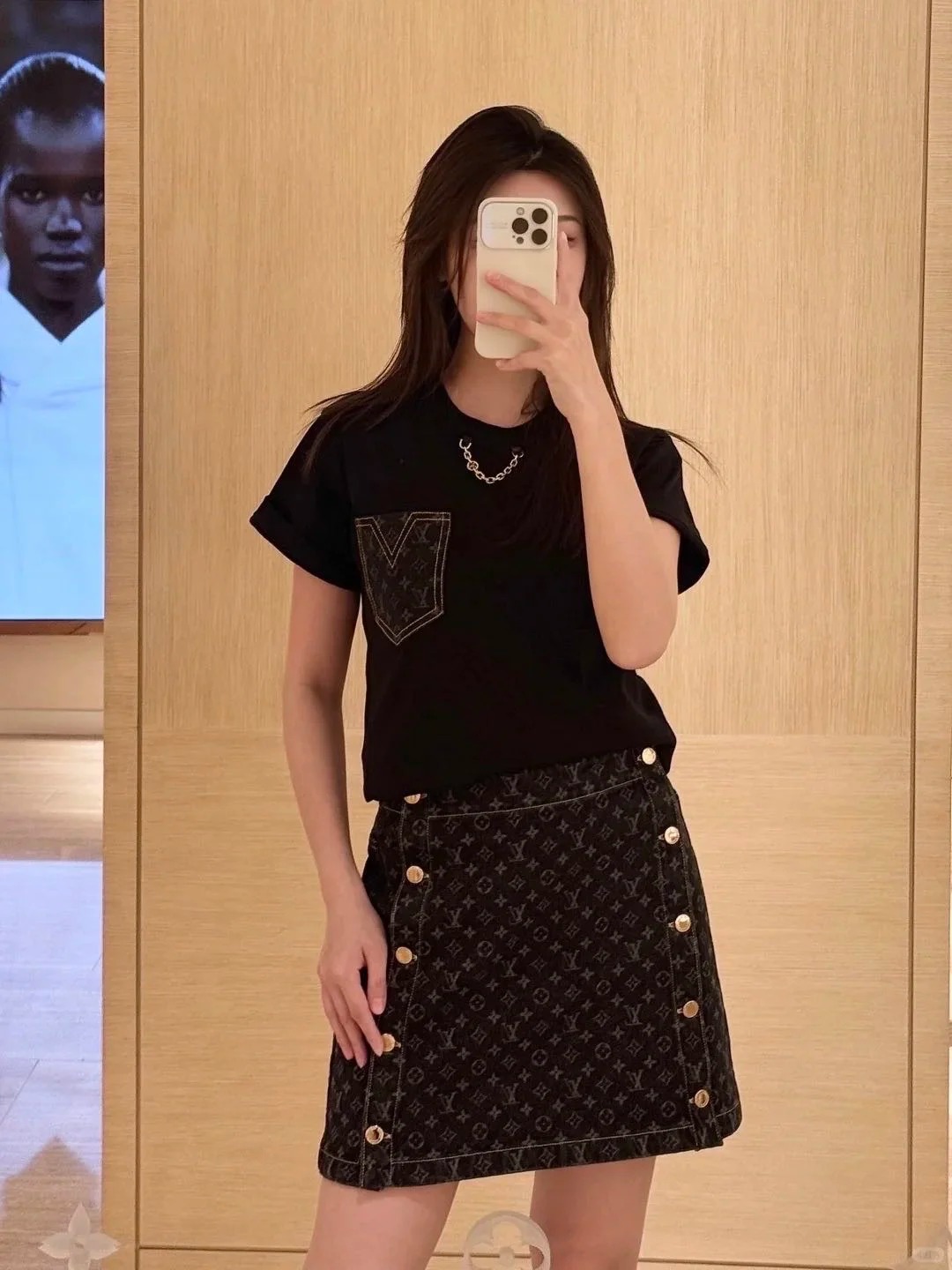 NO:477448,[Love] New [Love]!  Latest L 25NEW denim pocket chain t-shirt. Size SML., tees, t-shirt, alexander wang19860909[爱心]新款[爱心]！最新L 25NEW 牛仔口袋链条T恤.尺码SML.,,tees，t-shirt,alexander wang,Women's clothing