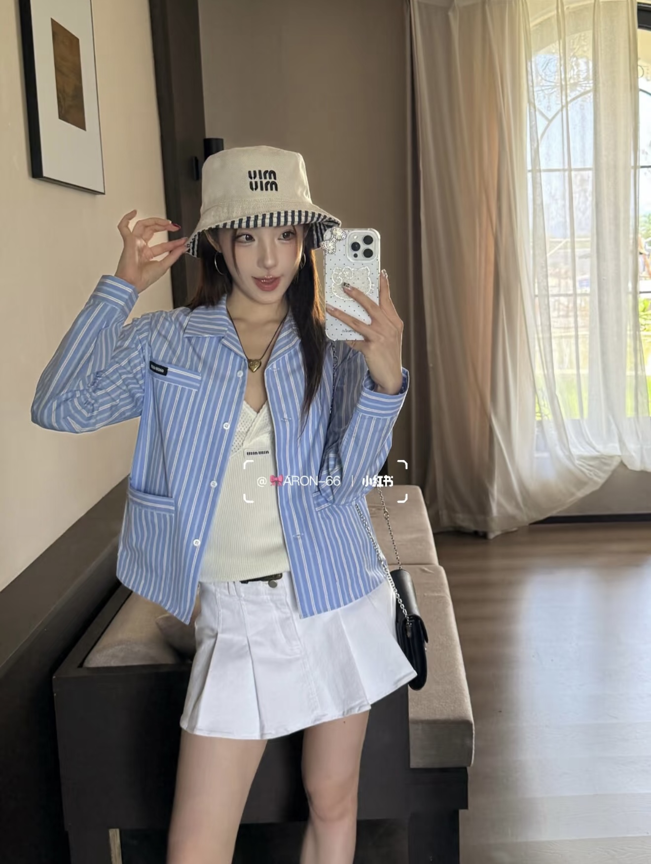 NO:488235,[Love] New [Love]!  Latest MIU 25NEW Striped Pajamas Suit Shirt + Trousers. Size SML. Shirts, miumiu,shirts,alexander wang19860909[爱心]新款[爱心]！最新MIU 25NEW 条纹睡衣套装衬衫+长裤.尺码SML.衬衫,,miumiu,shirts,alexander wang,Women's clothing