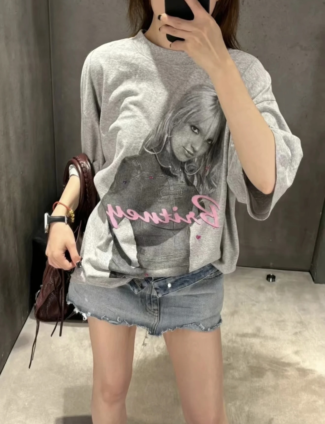 NO:489393,[Love] New [Love]!  Latest BA 25NEW Britney Joint T-shirt. Size SML., tees, t-shirt, alexander wang19860909[爱心]新款[爱心]！最新BA 25NEW 布兰妮联名T恤.尺码SML.,,tees，t-shirt,alexander wang,Women's clothing