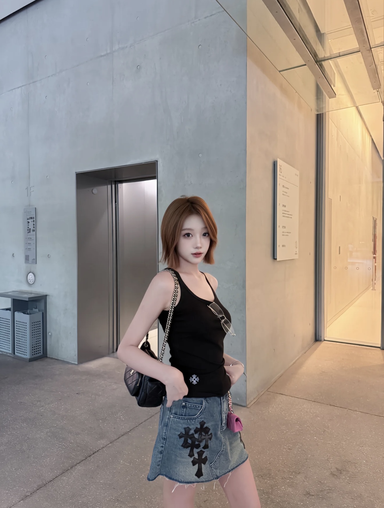 NO:489348,[Love] New [Love]!  Latest CH 25NEW Crow Cross Leather Denim Skirt (with Safety Pants) Size SML., Chrome Hearts, Skirts, Alexander Wang19860909[爱心]新款[爱心]！最新CH 25NEW 克罗十字架拼皮牛仔半裙（内带安全裤）尺码SML.,,chrome hearts,skirts,alexander wang,Women's clothing