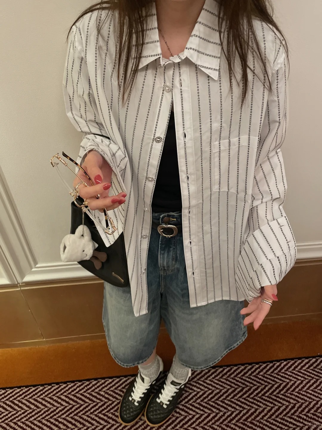 NO:493274,[Love] New [Love]!  Latest CH 25NEW Sanskrit Jacquard Striped Shirt. Size SML.,,shirts,alexander wang19860909[爱心]新款[爱心]！最新CH 25NEW 梵文提花字母条纹衬衫.尺码SML.,,shirts,alexander wang,Women's clothing