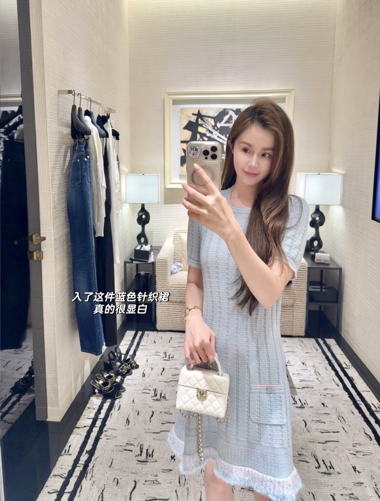 NO:499341,[Love] New [Love]!  Latest CH 25NEW Tassel-edged Little Scented Knitted Dress. Size SML., skirts, alexander wang19860909[爱心]新款[爱心]！最新CH 25NEW 流苏边小香针织连衣裙.尺码SML.,,skirts,alexander wang,Women's clothing