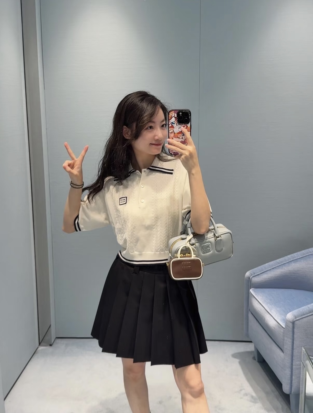 NO:499339,[Love] New [Love]!  Latest MIU 25NEW Cable Short Sleeve Lapel Sweater. Size SML.,,miumiu,T-shirt,alexander wang19860909[爱心]新款[爱心]！最新MIU 25NEW 绞花短袖翻领针织衫.尺码SML.,,miumiu,T-shirt,alexander wang,Women's clothing