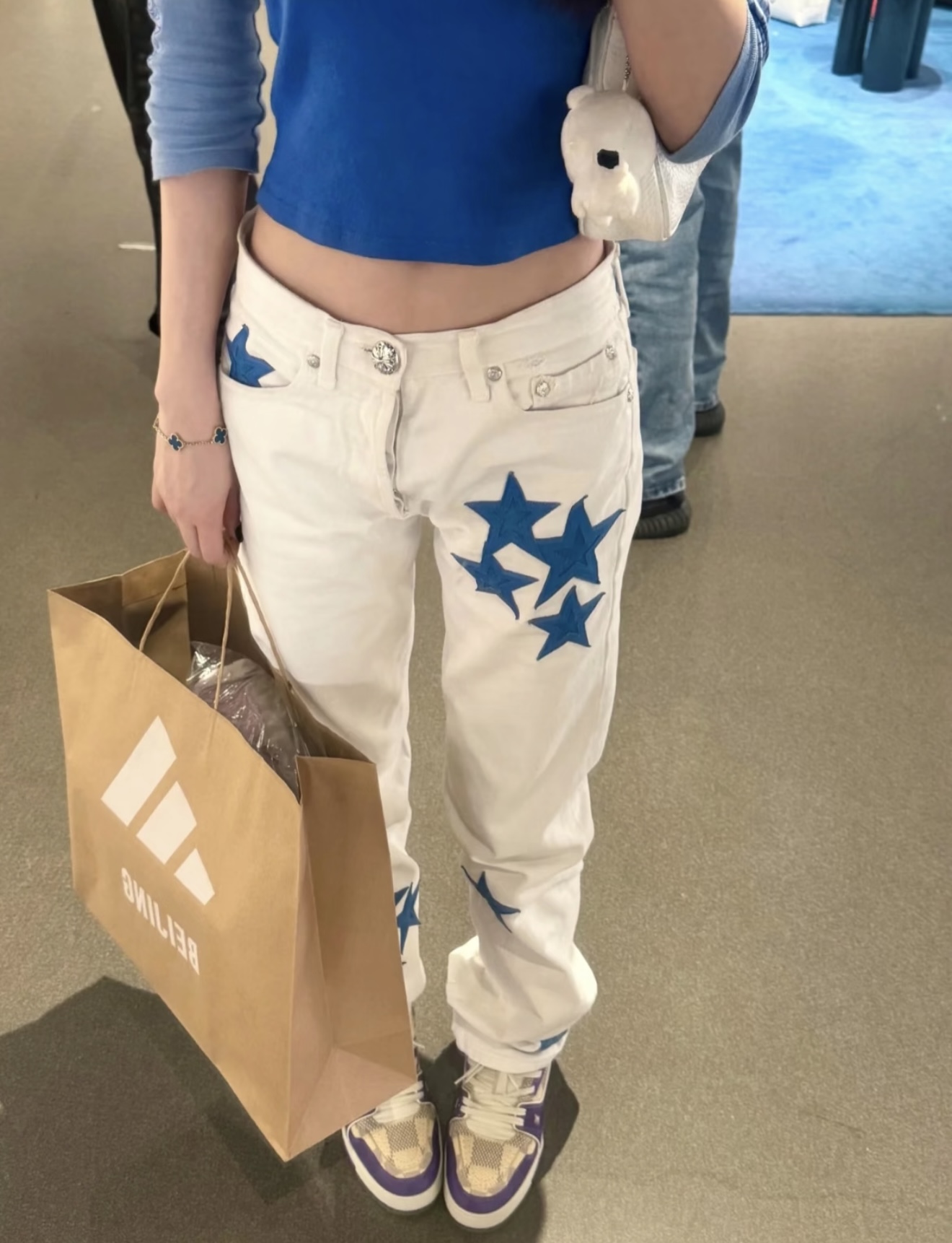 NO:501505,[Love] New [Love]!  Latest CH 25NEW Fontainebleau limited five-pointed star jeans. Size SML, jeans, alexander wang19860909[爱心]新款[爱心]！最新CH 25NEW 枫丹白露限定五角星牛仔裤.尺码SML,,jeans,alexander wang,Women's clothing