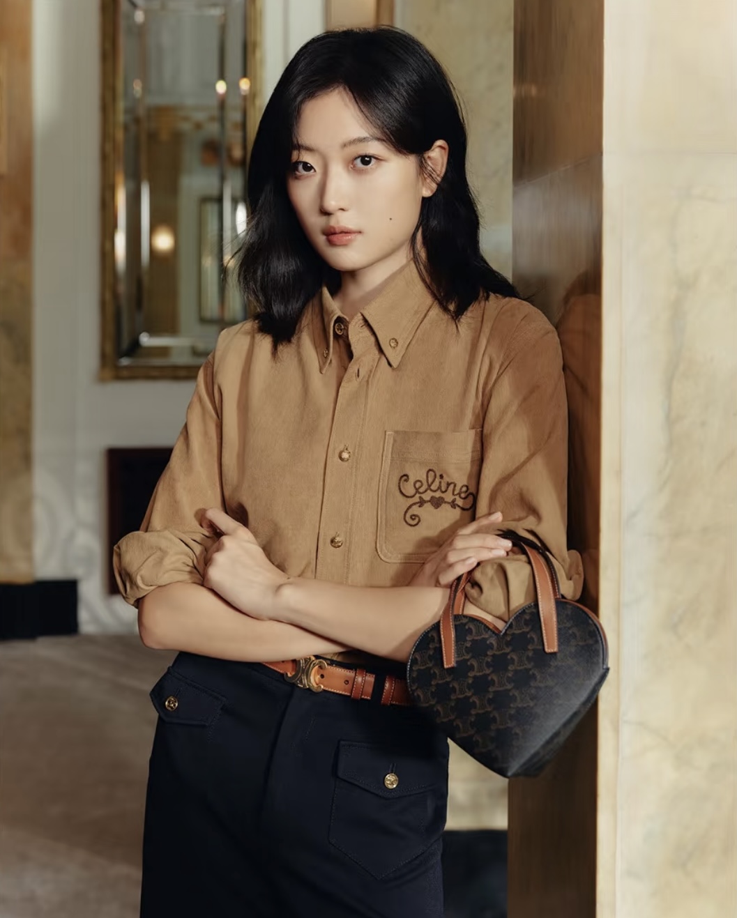 NO:503441,[Love] New [Love]!  Latest CE 25NEW Arc de Triomphe embroidered corduroy shirt. Size SML.,,shirts,alexander wang19860909[爱心]新款[爱心]！最新CE 25NEW 凯旋门刺绣灯芯绒衬衫.尺码SML.,,shirts,alexander wang,Women's clothing