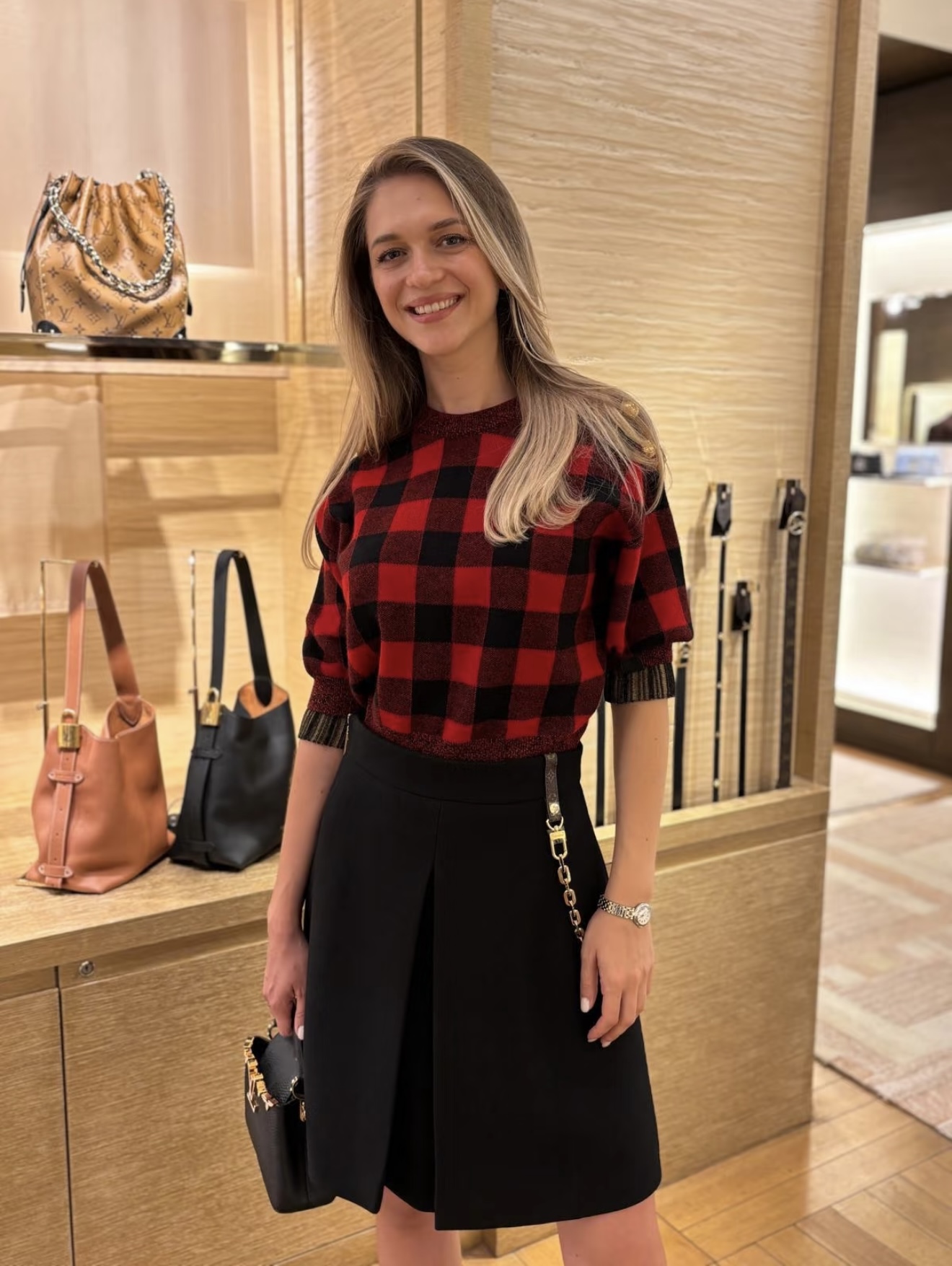 NO:508627,[Love] New [Love]!  Latest L 25NEW red checked short-sleeved knitted top. Size SML., T-shirt, alexander wang19860909[爱心]新款[爱心]！最新L 25NEW 红格纹短袖针织上衣.尺码SML.,,T-shirt,alexander wang,Women's clothing