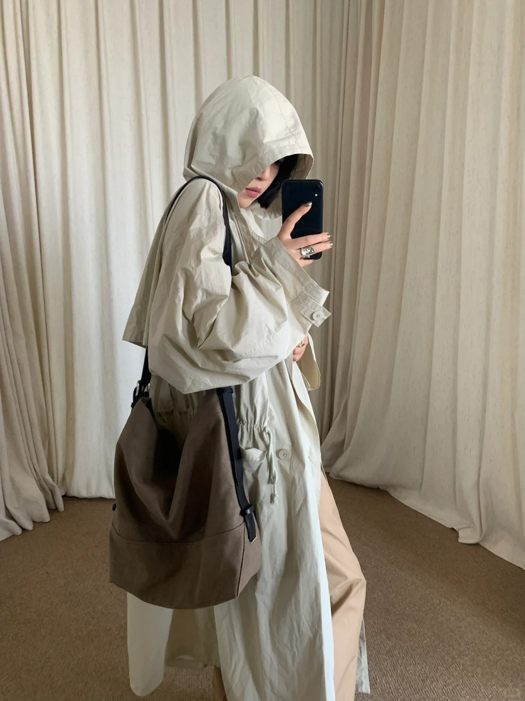 NO:566857,[Love] New style [Love]!  The latest LEM 25NEW minimalist drawstring hooded windbreaker. Size SML.,,hats,alexander wang19860909[爱心]新款[爱心]！最新LEM 25NEW 极简风抽绳连帽风衣.尺码SML.,,hats,alexander wang,Women's clothing