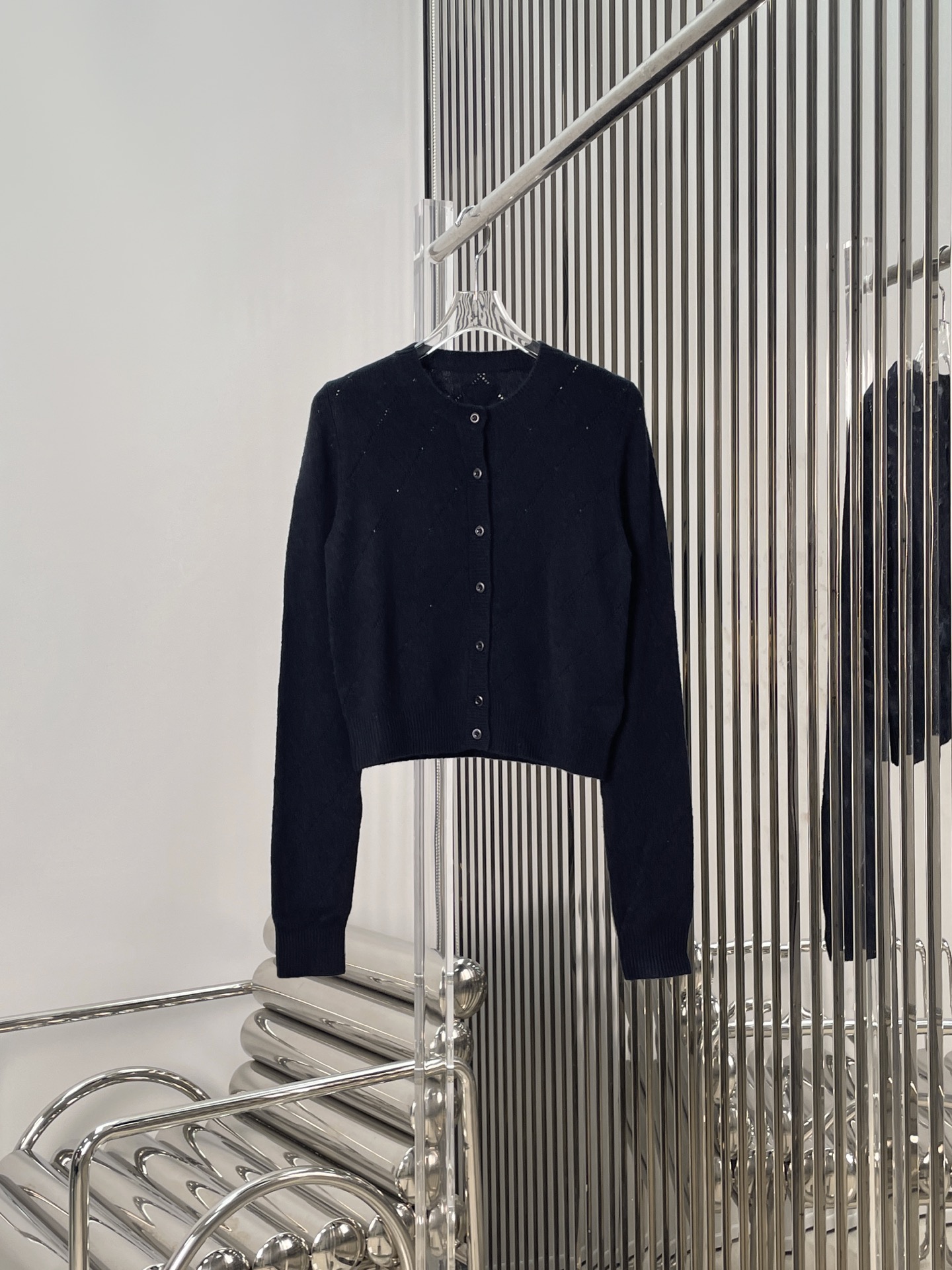 NO:569961,[Love] New style [Love]!  The latest PR 25NEW rhombus jacquard cashmere knitted cardigan. Size SML,,alexander wang19860909[爱心]新款[爱心]！最新PR 25NEW 菱格纹提花羊绒针织开衫.尺码SML,,alexander wang,Women's clothing