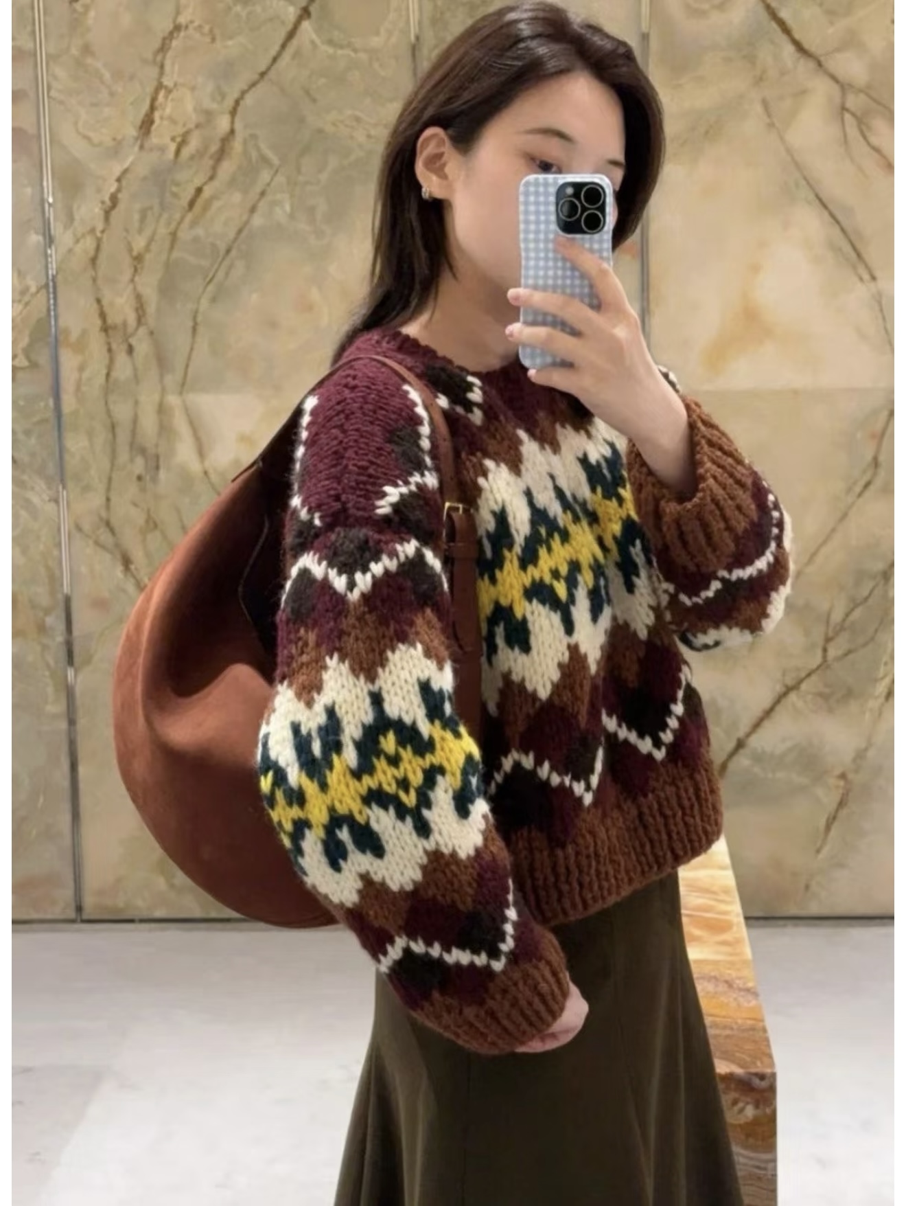 NO:575968,[Love] New style [Love]!  The latest CE 25NEW Arc de Triomphe thick needle Fair Isle sweater. Size SML,,sweaters,alexander wang19860909[爱心]新款[爱心]！最新CE 25NEW 凯旋门粗针费尔岛毛衣.尺码SML,,sweaters,alexander wang,Women's clothing