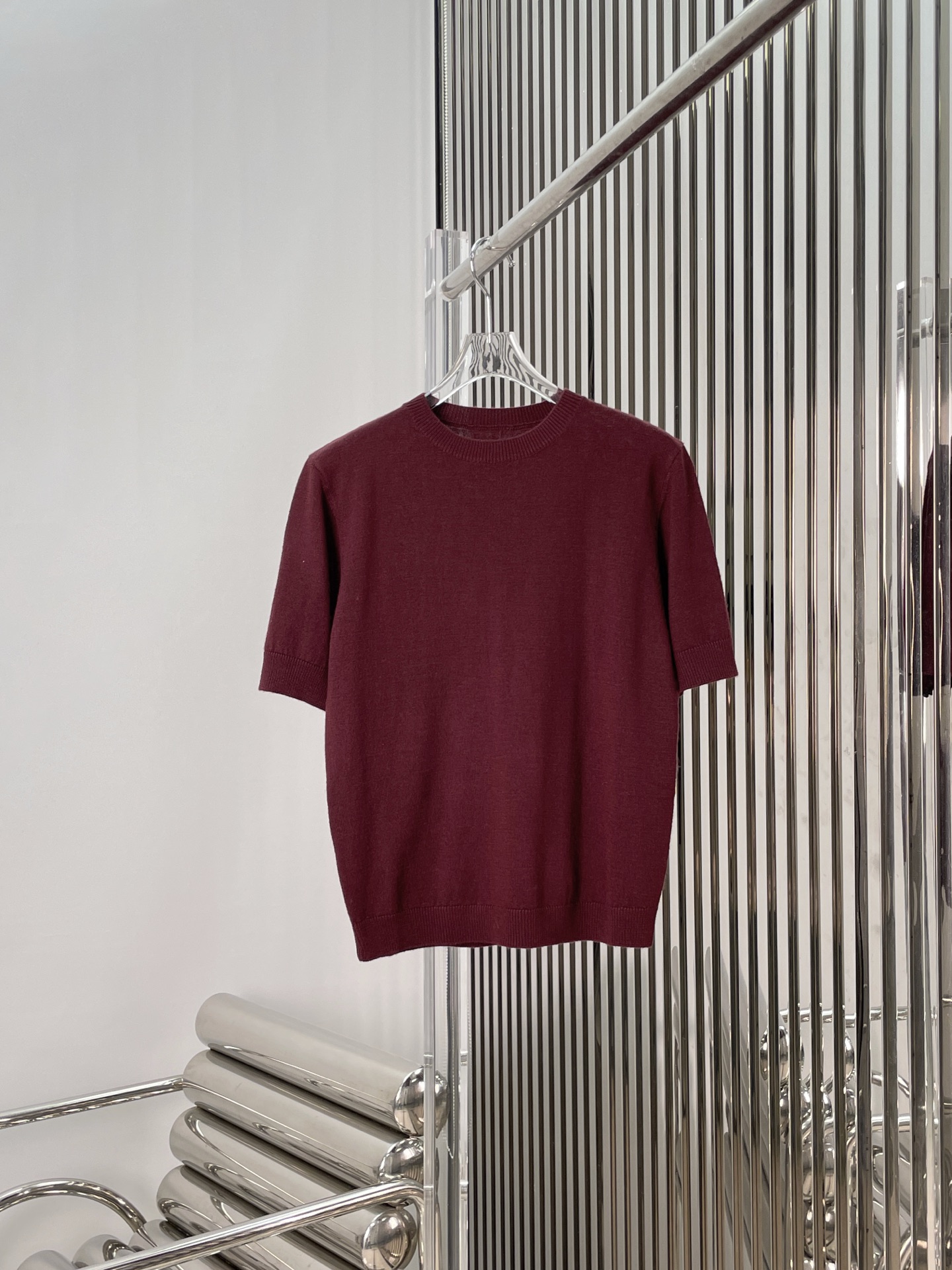 NO:591356,[Love] New style [Love]!  The latest SLP 25NEW wool short-sleeved knitted bottoming shirt. Size SML., loro piana, T-shirt, alexander wang19860909[爱心]新款[爱心]！最新SLP 25NEW 羊毛短袖针织打底衫.尺码SML.,,loro piana,T-shirt,alexander wang,Women's clothing