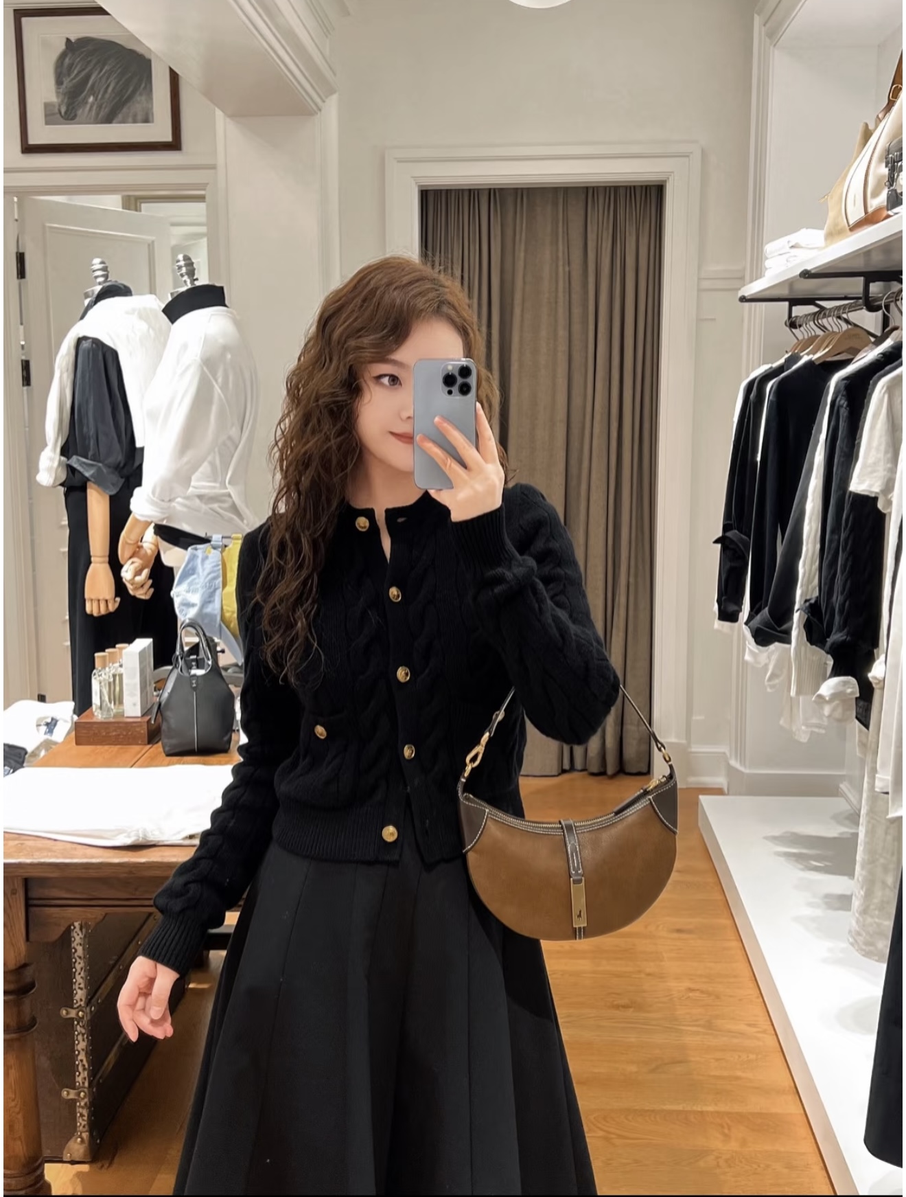 NO:623841,[Love] New style [Love]!  The latest RL 25NEW Raff classic old money gold button knitted cardigan. Size SML.,,alexander wang19860909[爱心]新款[爱心]！最新RL 25NEW 拉夫经典老钱金扣针织开衫.尺码SML.,,alexander wang,Women's clothing