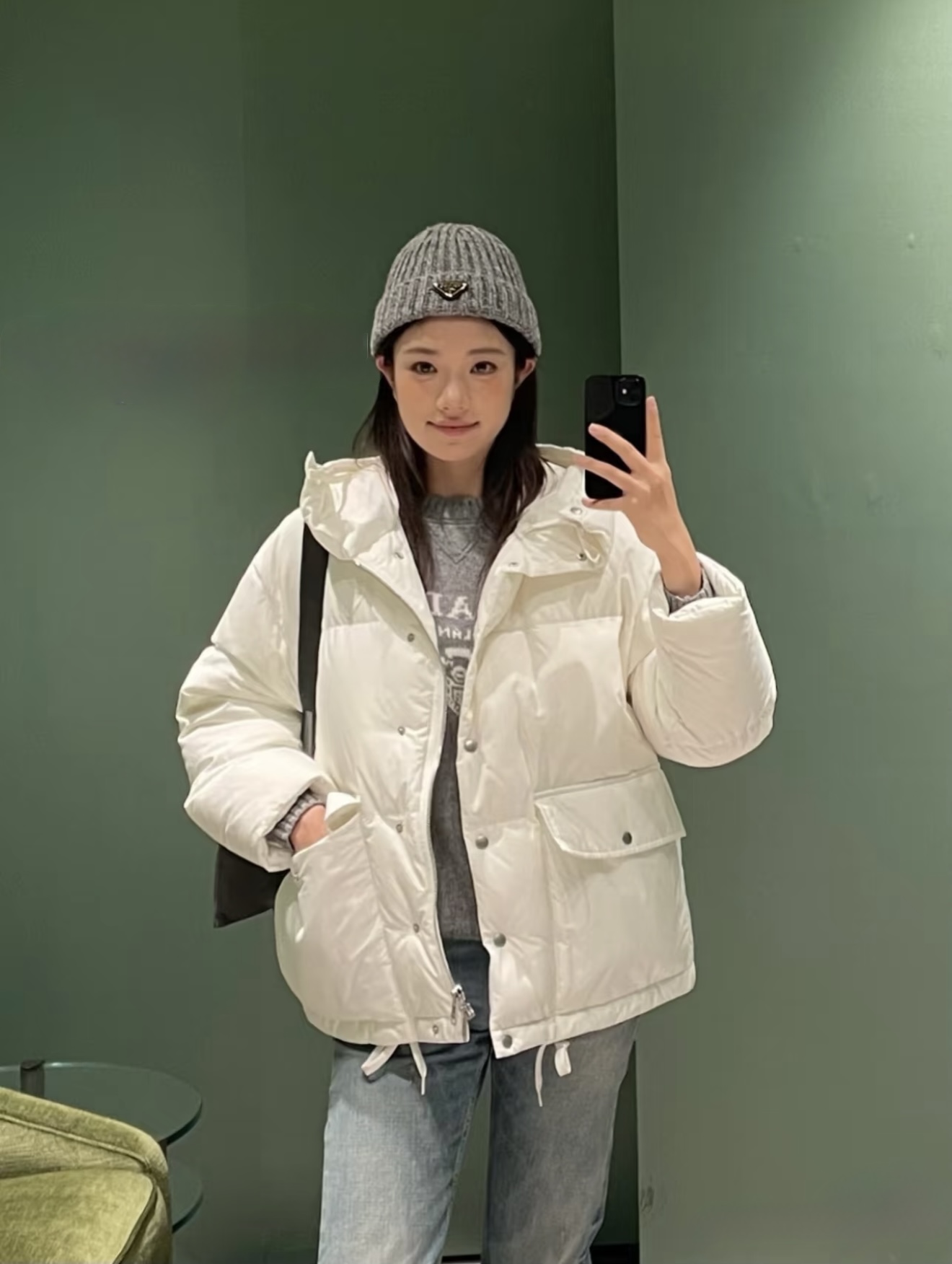 NO:623856,[Love] New style [Love]!  The latest PR 25NEW triangle mark 90 new national standard white duck down large white down jacket. Size SML.,, down jacket, alexander wang19860909[爱心]新款[爱心]！最新PR 25NEW 三角标90新国标白鸭绒大白羽绒服.尺码SML.,,down jacket,alexander wang,Women's clothing