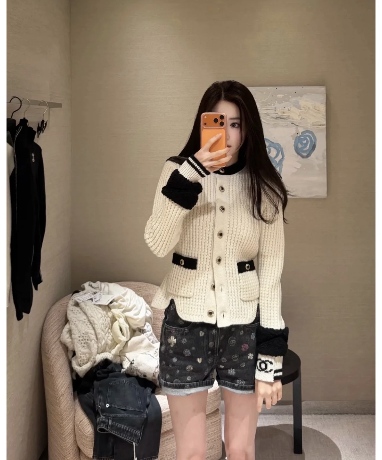 NO:651209,[Love] New style [Love]!  The latest CH 26NEW Xiaoxiangfeng knitted cardigan. Size SML.,,alexander wang19860909[爱心]新款[爱心]！最新CH 26NEW 小香风针织开衫.尺码SML.,,alexander wang,Women's clothing