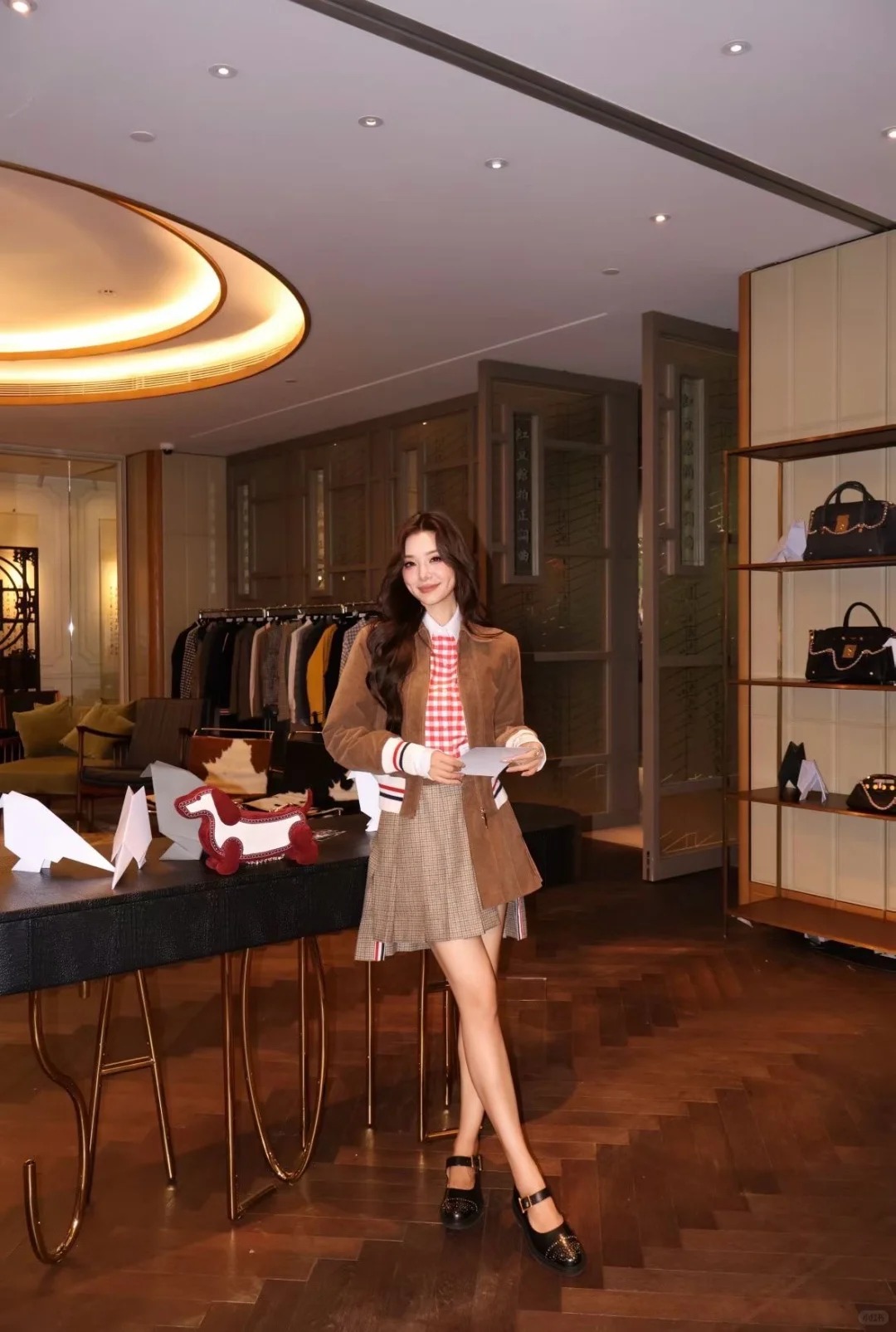 NO:657343,[Love] New style [Love]!  The latest TB 26NEW Maillard corduroy cotton jacket + spliced ​​pleated skirt. Sizes SML,,skirts,jackets & coats,alexander wang19860909[爱心]新款[爱心]！最新TB 26NEW 美拉德灯芯绒棉服外套+拼接百褶半裙.尺码SML,,skirts,jackets & coats,alexander wang,Women's clothing