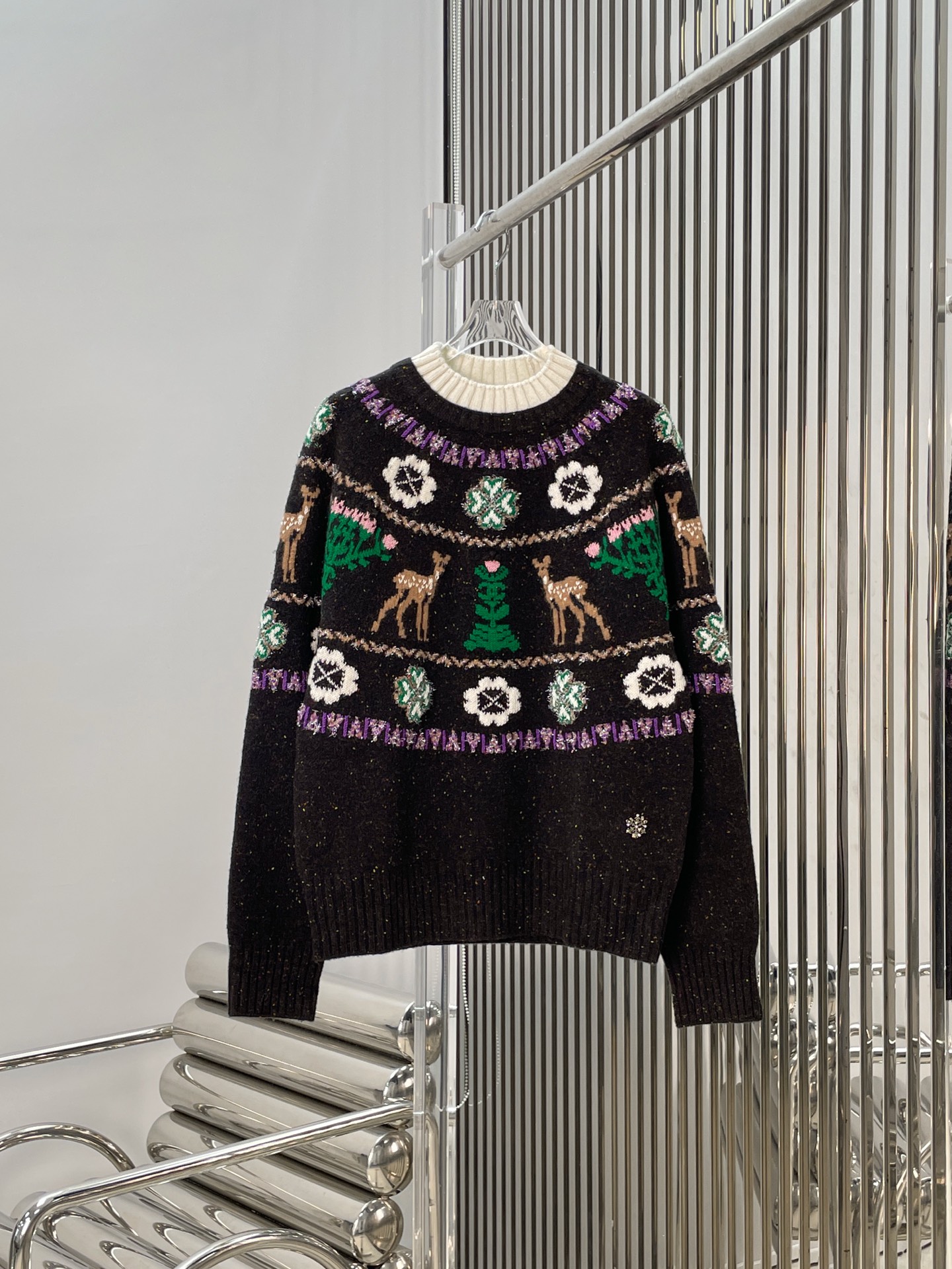 NO:665573,[Love] New style [Love]!  The latest CH 26NEW Xiaoxiangfeng ski series Christmas sweater. Color light, dark. Size SML.P,,sweaters, 19860909[爱心]新款[爱心]！最新CH 26NEW 小香风滑雪系列圣诞毛衣.颜色浅色、深色.尺码SML.P,,sweaters, ,Women's clothing