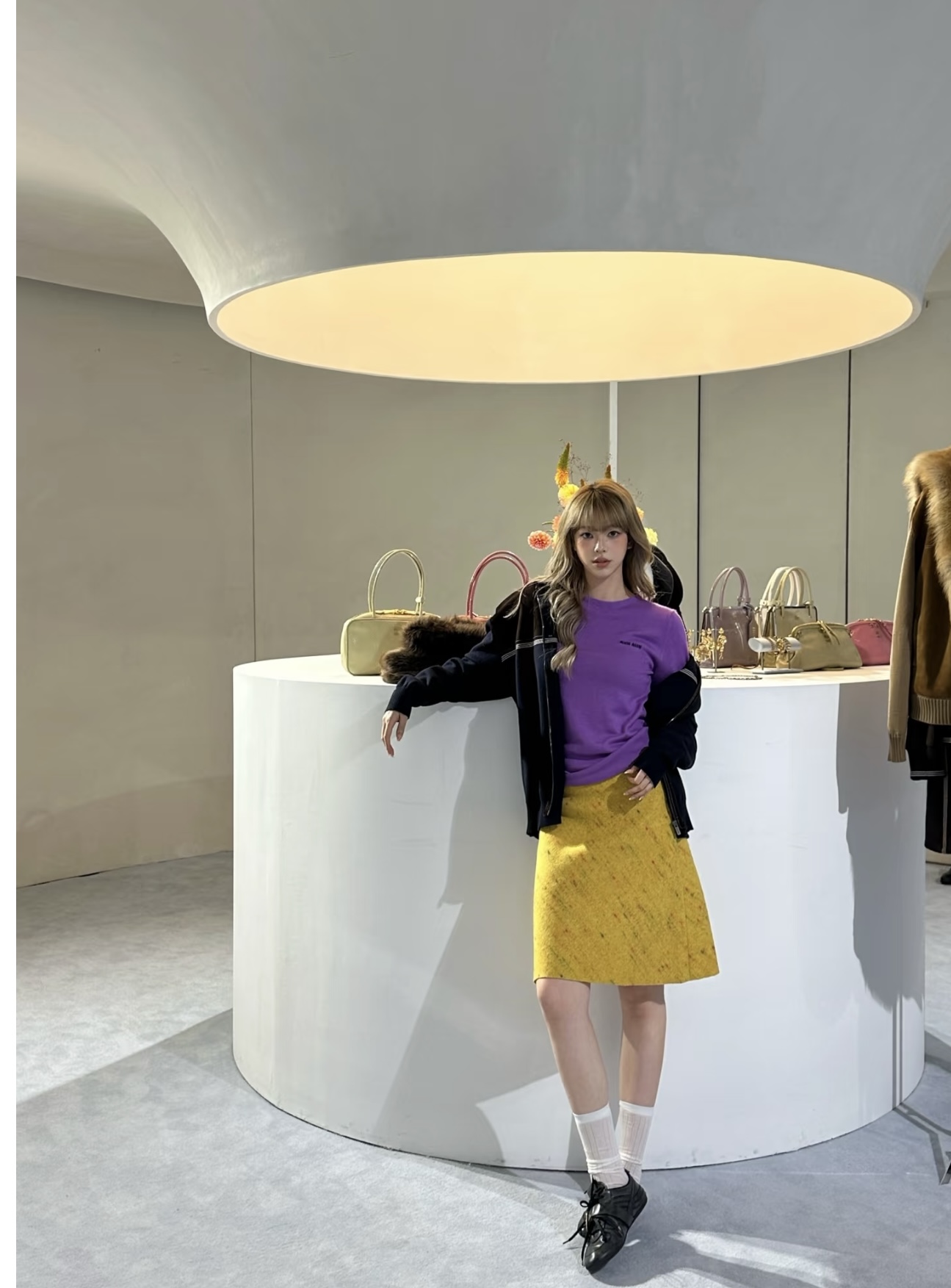 NO:776085,New style!  The latest MIU 26NEW woolen wool flannel A-line skirt with fairy tale atmosphere. Size SML.., Miu Miu-clothing, miumiu, skirts,19860909新款！最新MIU 26NEW 童话氛围感粗纺羊毛法兰绒A字半裙.尺码SML..,缪缪-服装,miumiu,skirts,,Women's clothing