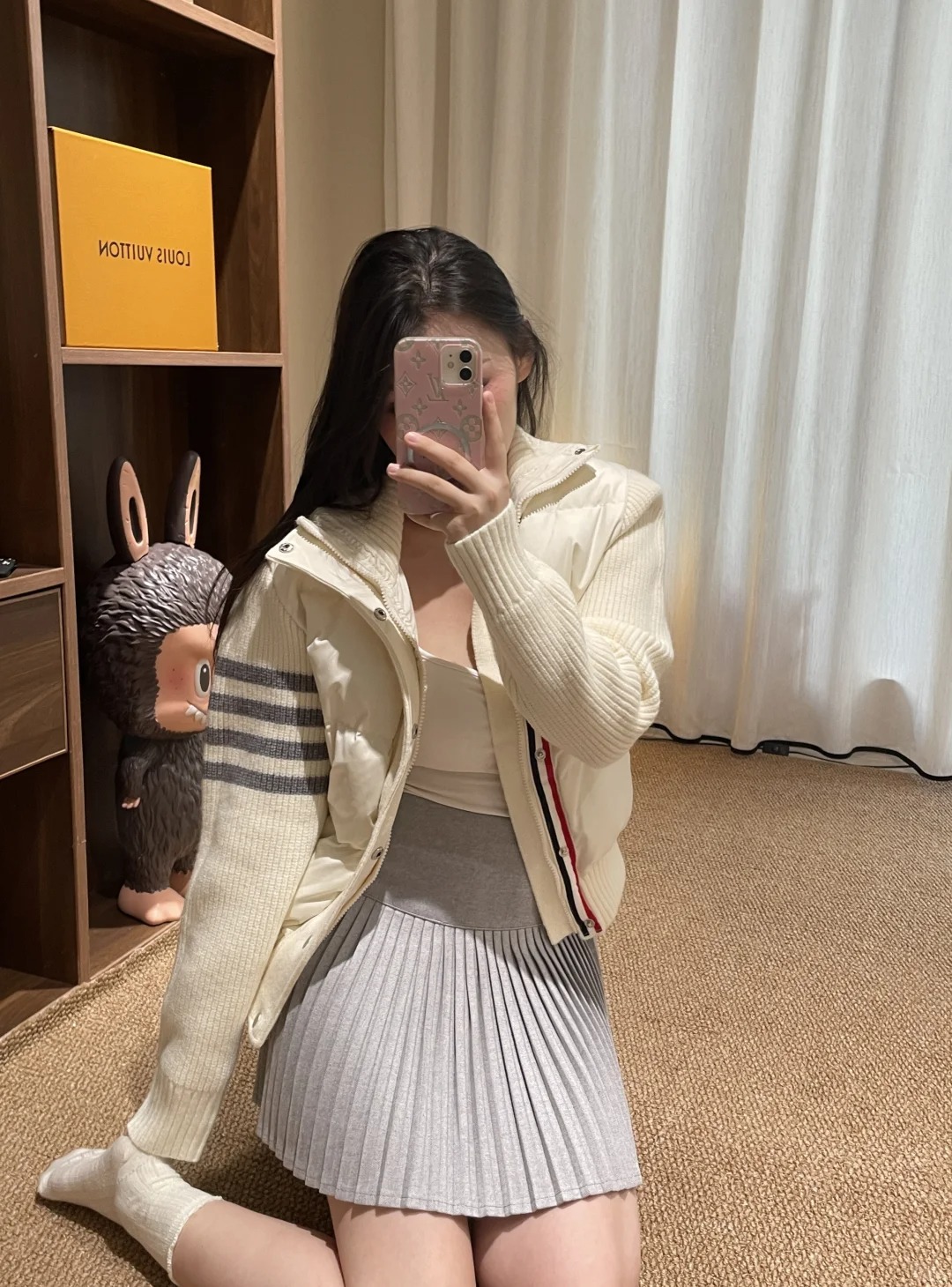 NO:708323,[Love] New style [Love]!  The latest TB 26NEW wool spliced ​​goose down jacket. Size SML.P,, down jacket,19860909[爱心]新款[爱心]！最新TB 26NEW 羊毛拼接鹅绒羽绒服.尺码SML.P,,down jacket,,Women's clothing