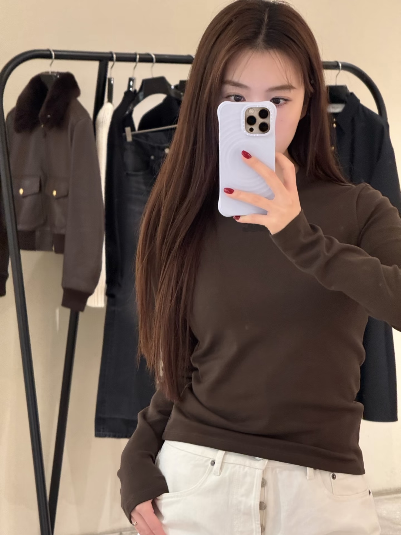 NO:709286,[Love] New style [Love]!  The latest CE 26NEW Arc de Triomphe embroidered logo long-sleeved fitted T-shirt. Color brown, black. Size SML.P,, tees, t-shirt,19860909[爱心]新款[爱心]！最新CE 26NEW 凯旋门刺绣logo长袖合身T恤.颜色咖色、黑色.尺码SML.P,,tees，t-shirt,,Women's clothing