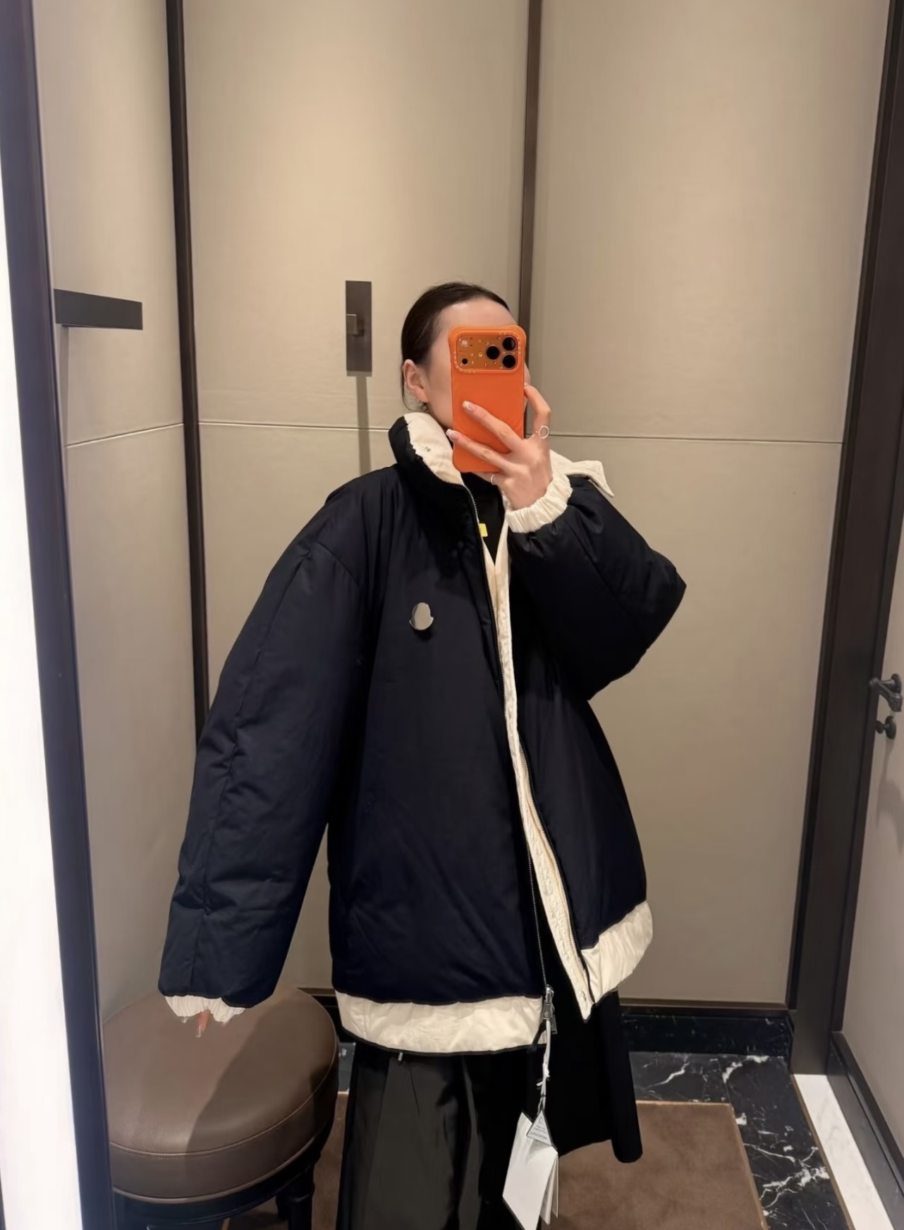 NO:715413,[Love] New style [Love]!  The latest MON19860909[爱心]新款[爱心]！最新MON X JIL 26NEW 联名同款极简风男女同款双面穿鹅绒服.尺码SML.,,jil sander,,Women's clothing