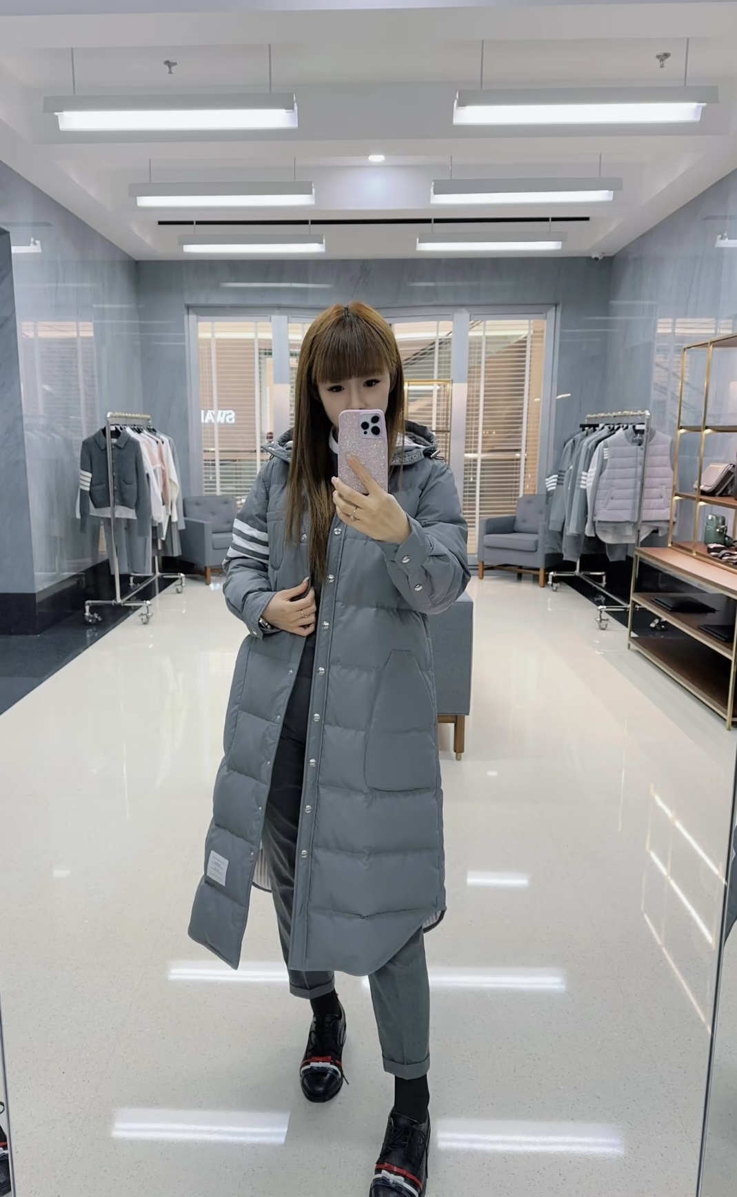 NO:729917,[Love] New style [Love]!  The latest TB 26NEW goose down long down jacket. Color gray, blue. Size SML.P,, down jacket,19860909[爱心]新款[爱心]！最新TB 26NEW 鹅绒长款羽绒服.颜色灰、蓝.尺码SML.P,,down jacket,,Women's clothing