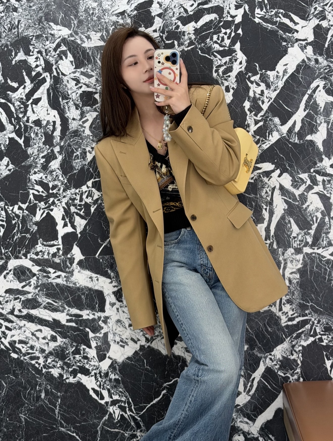 NO:736054,[Love] New style [Love]!  The latest CE 26NEW Arc de Triomphe worsted wool minimalist style suit. Color black, khaki. Size SML.,,business suit,19860909[爱心]新款[爱心]！最新CE 26NEW 凯旋门精纺羊毛极简风西装.颜色黑、卡其.尺码SML.,,business suit,,Women's clothing