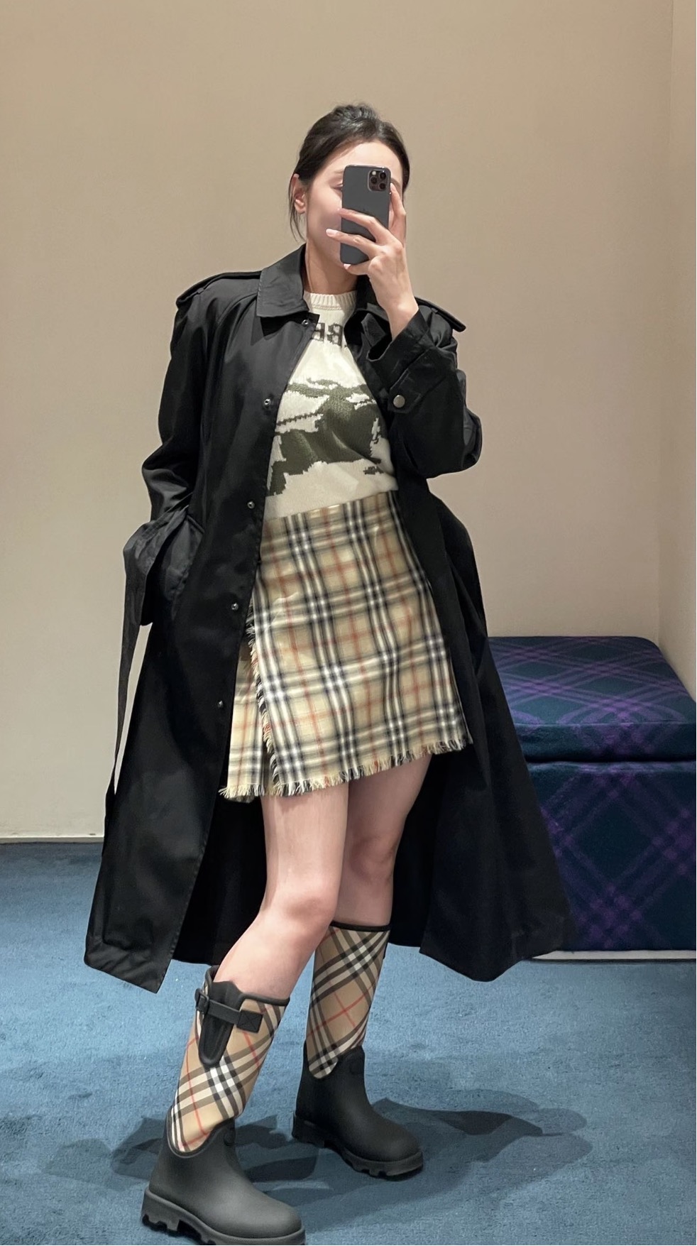 NO:739145,[Love] New style [Love]!  The latest BBR 26NEW plaid yarn-dyed slub short pleated skirt with belt. Size SML.P,,skirts,19860909[爱心]新款[爱心]！最新BBR 26NEW 格纹色织粗纺皮带短款百褶半裙.尺码SML.P,,skirts,,Women's clothing