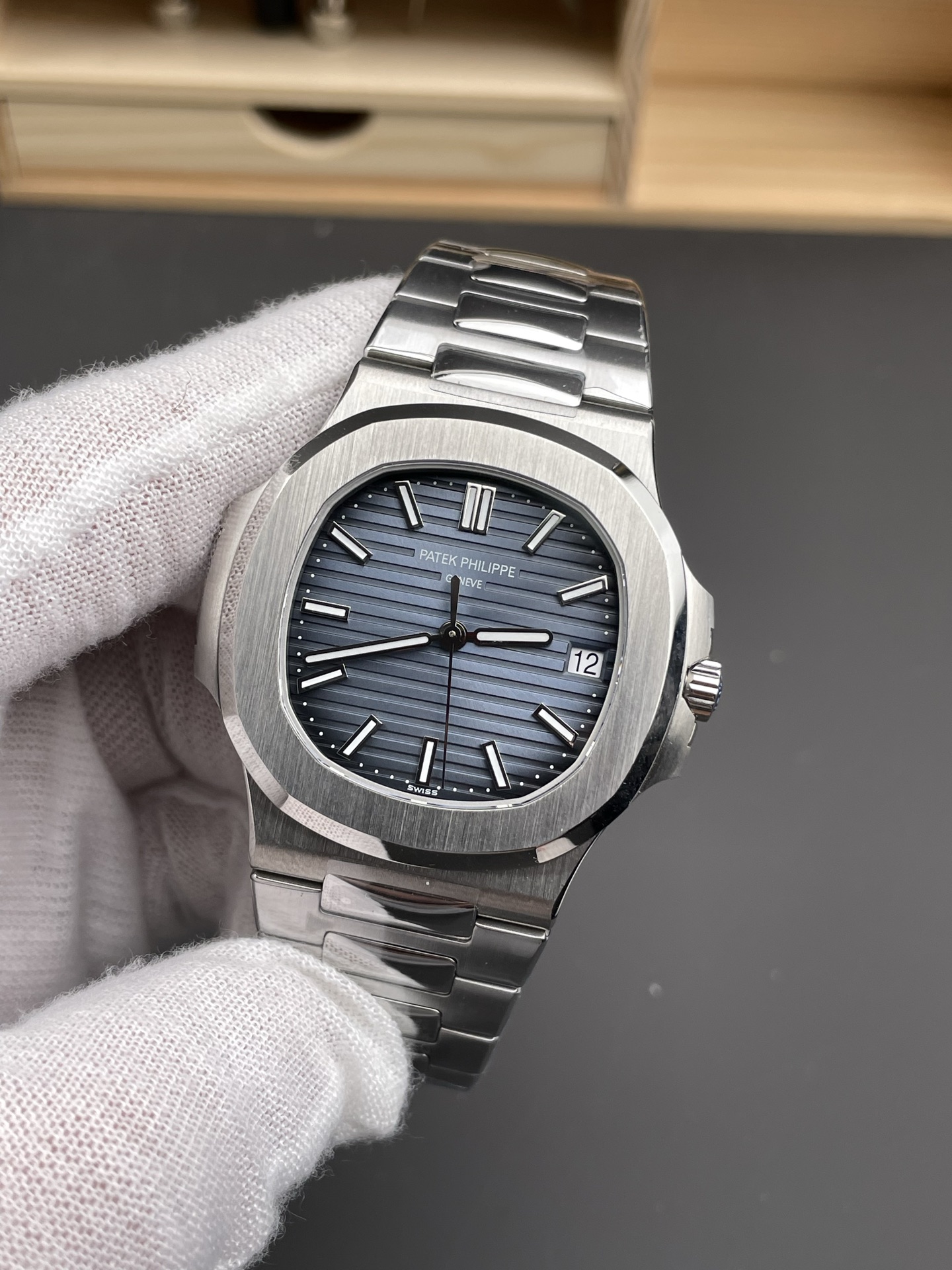 NO:662938,3K Nautilus 5711 blue/40mm/324 machine,198609093K 鹦鹉螺5711 蓝/40mm/324机,,Watch