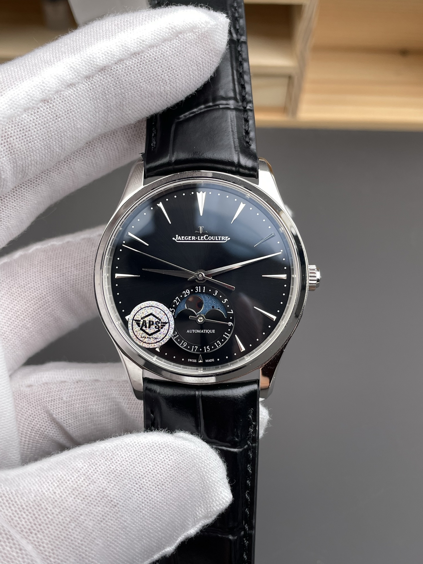 NO:541804,APS Moon Phase Master New Jaeger-Lecoultre/39mm/machine, jaeger-lecoultre19860909APS 月相大师 新款积家/39mm/机,,jaeger-lecoultre,Watch