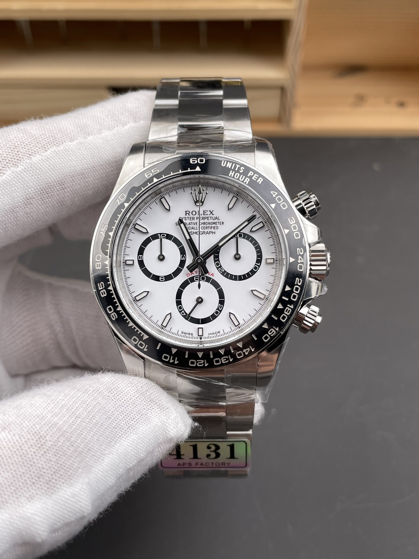 NO:553434,AS New Daytona Panda Di White Panda/40mm/4131 machine,19860909AS 新款迪通拿 熊猫迪白熊猫/40mm/4131机,,Watch