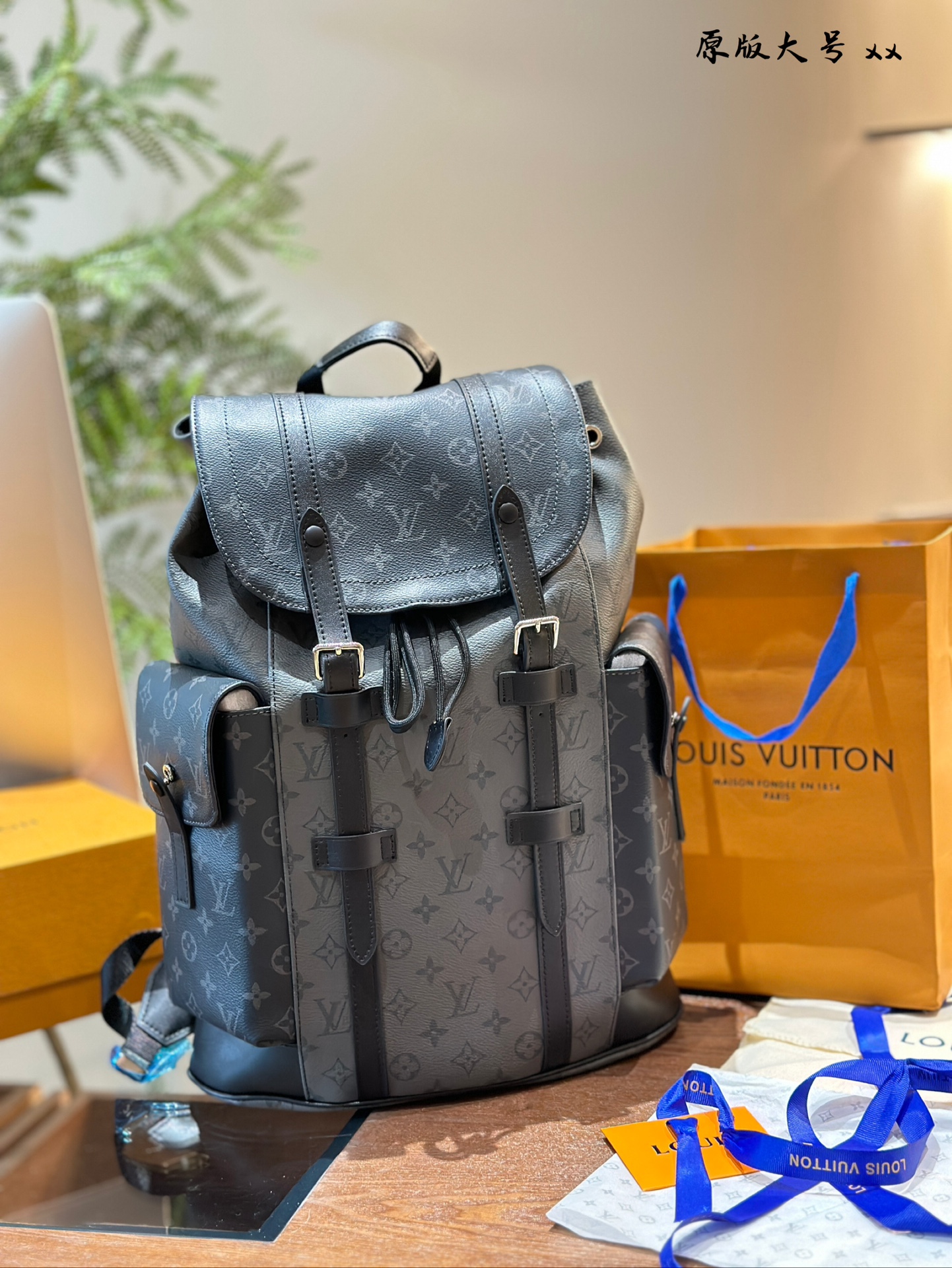 P270 grandi dimensioni: 33*46cm L Home Grey Warrior Backpack 💼 Taiwan importato PVC logo hardware ultra-ad alta definizione, rivestimento interno speciale, puoi uscire per viaggi viaggi✈ sull’acquisto LV con scatola