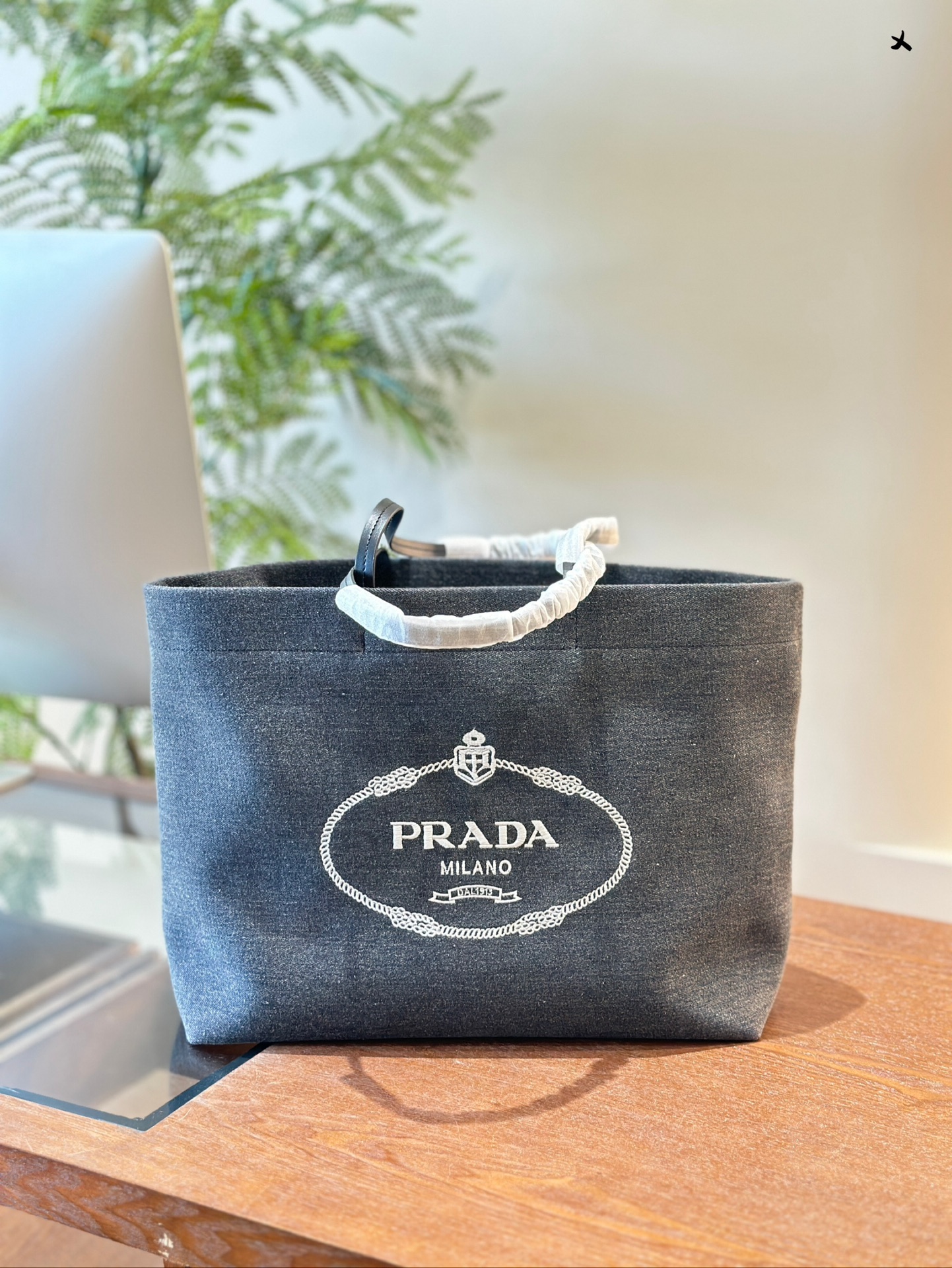 Prada Handbags Tote Bags Denim