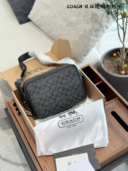 Coach Charter 24 Men's Crossbody Bag in Signature Coated Canvas 1 Coach Charter 24 Men's Crossbody Bag in Signature Coated Canvas