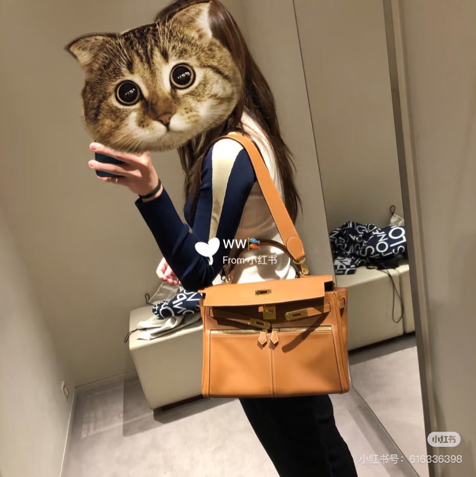 Hermes Kelly Lakis 25 Gold Brown Handbag Gold Hardware - U Stamp, Full Set