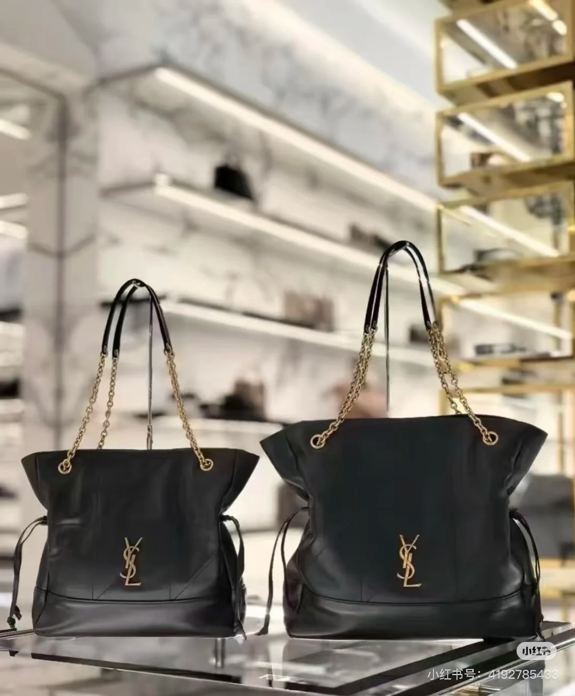 Yves Saint Laurent Jamie Pochon Bolso Axilar Grande 4.3 de Piel de Cordero Negro 6 i1742896111095 3476 0 4