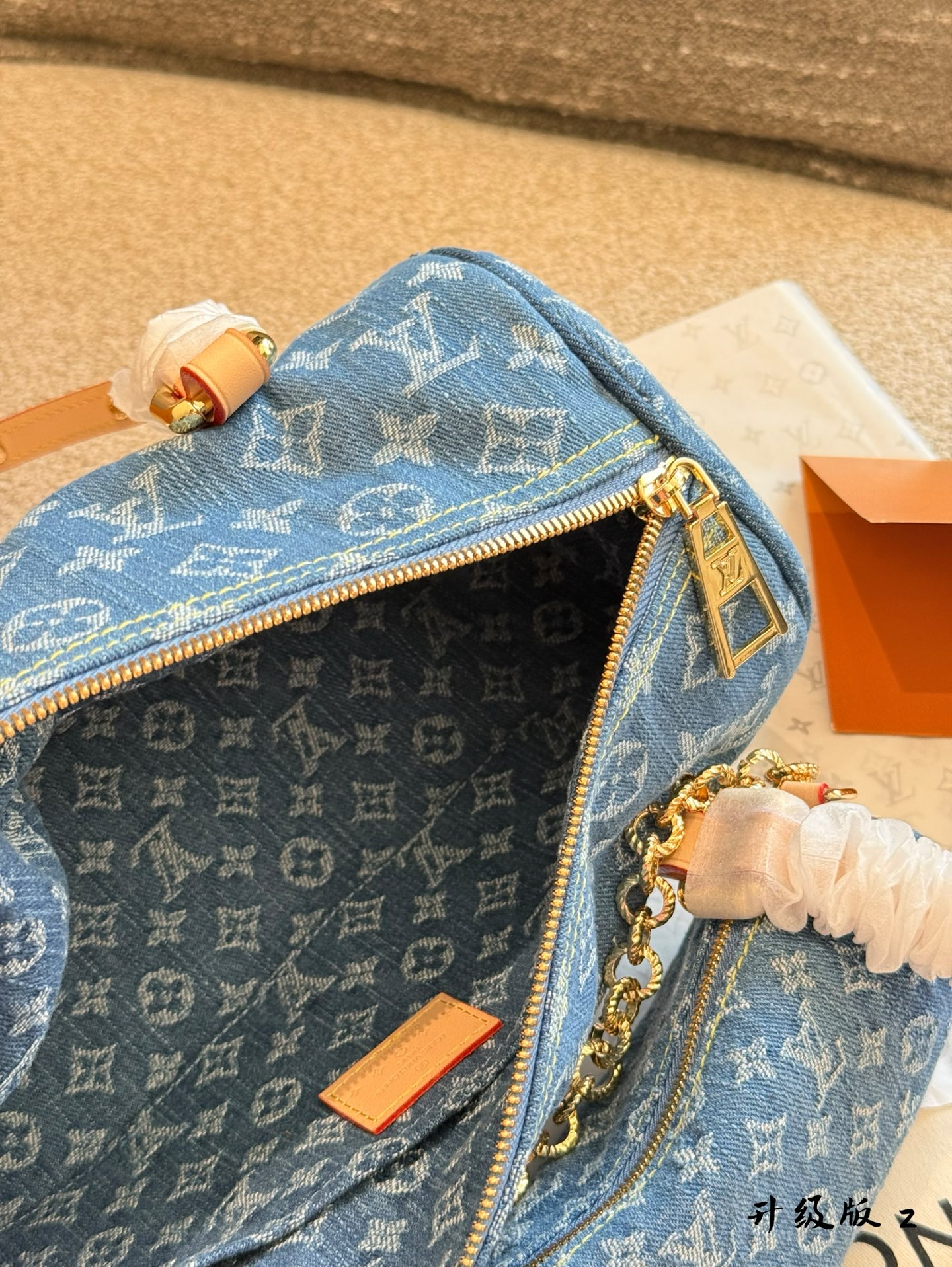 Louis Vuitton Denim Monogram Babylone Chain BB Bag Set 9 i1744257743010 976 0 7