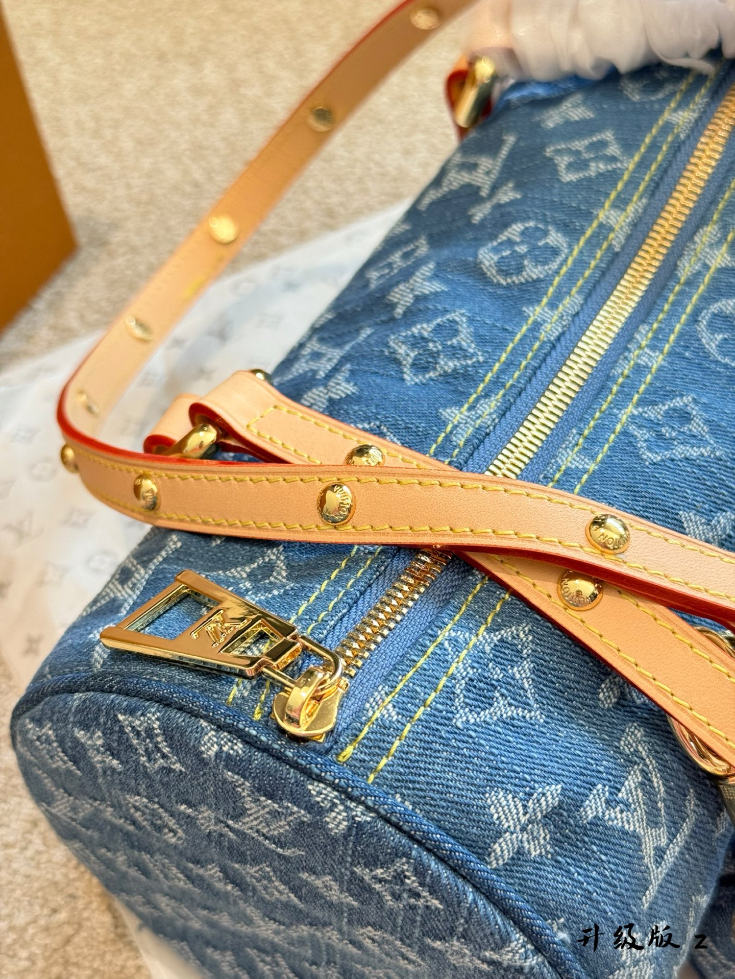 Louis Vuitton Denim Monogram Babylone Chain BB Bag Set 8 i1744257743022 1003 0 6