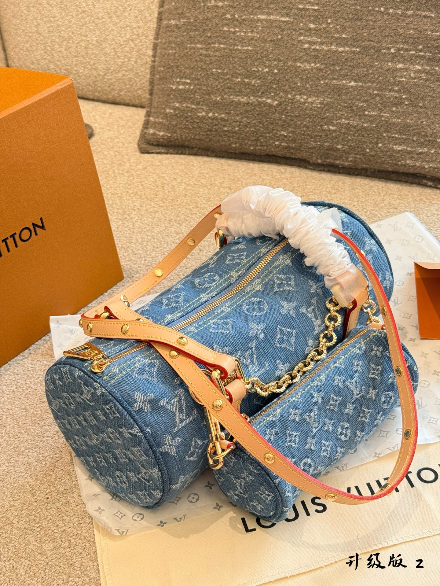 Louis Vuitton Denim Monogram Babylone Chain BB Bag Set 7 i1744257743033 2240 0 5