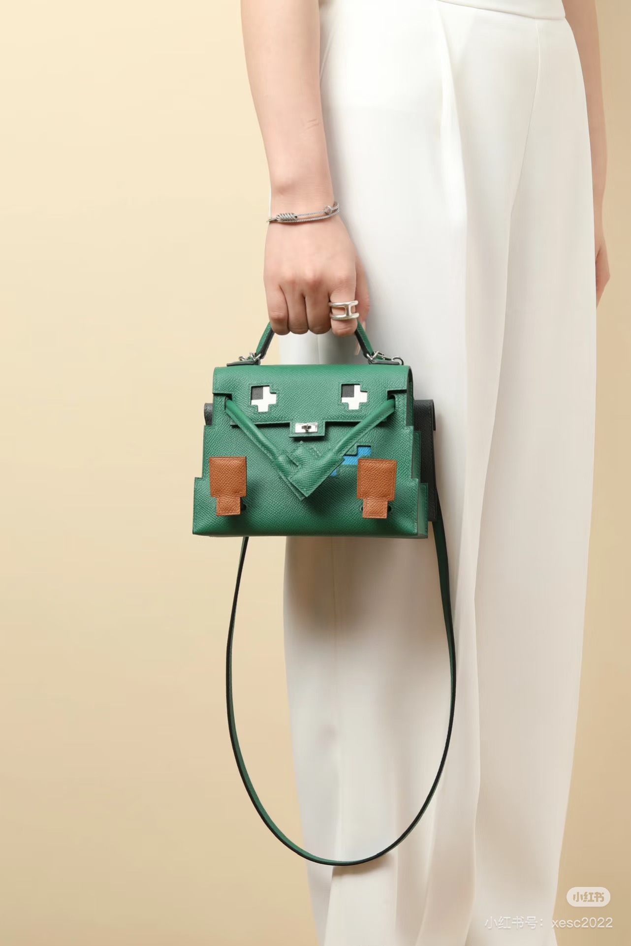 Hermès Kelly Dolly Picto Bolso de Mano Mosaico - Edición Limitada 8 i1745226954514 6727 0 6