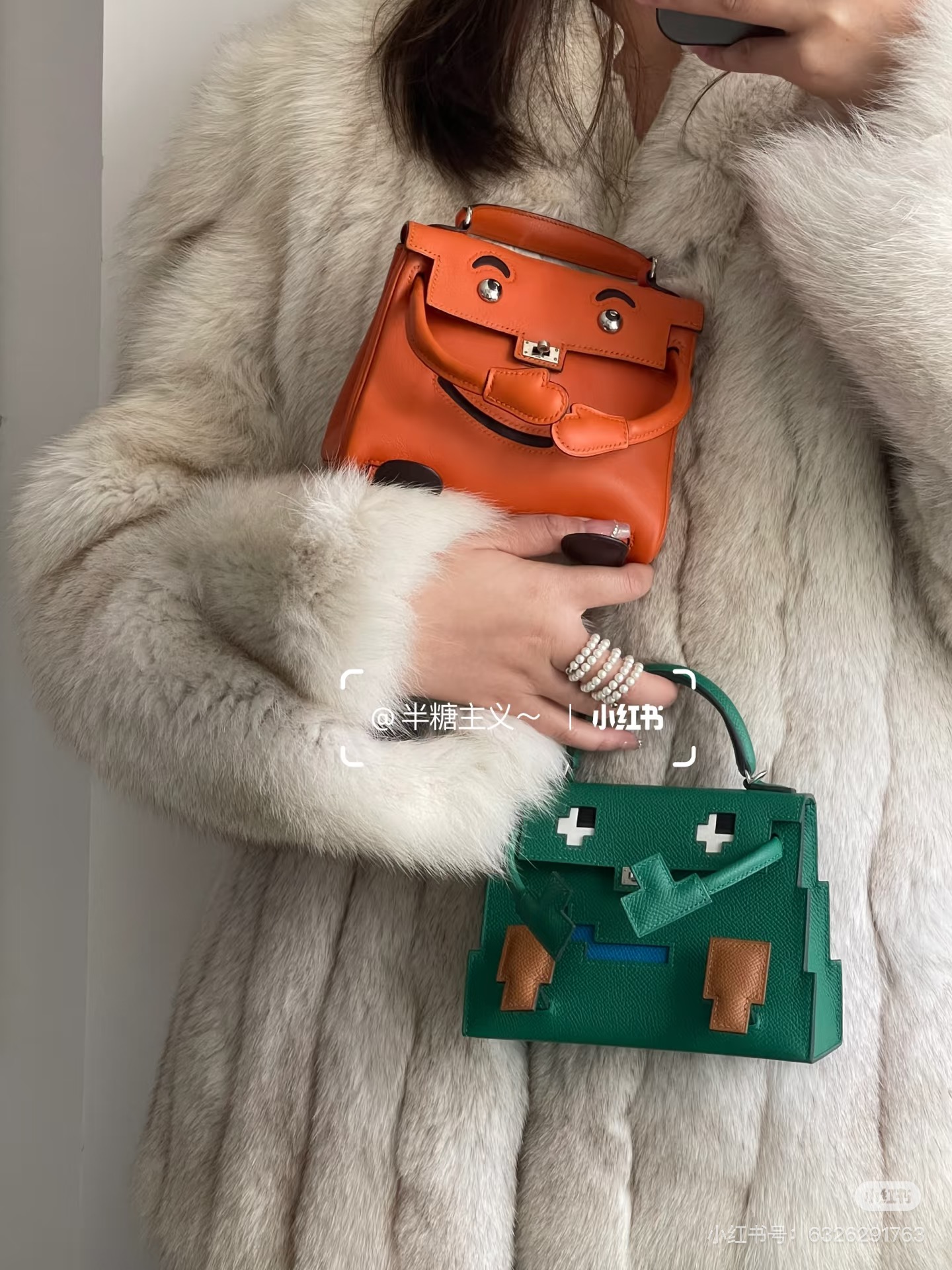 Hermès Kelly Dolly Picto Bolso de Mano Mosaico - Edición Limitada 9 i1745226954514 8881 0 7
