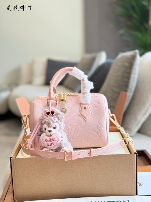 Louis Vuitton Speedy 20 CM Pillow Bag with Charm - Soft Pink Leather 1 Louis Vuitton Speedy 20 CM Pillow Bag with Charm - Soft Pink Leather
