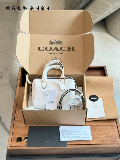 Coach Rowan Mini Boston Bag, Newest Color Logo Series, High-Value Practicality 1 Coach Rowan Mini Boston Bag, Newest Color Logo Series, High-Value Practicality