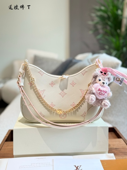 Louis Vuitton Creamy Strawberry Monogram Empreinte Leather Baguette Bag 1 Louis Vuitton Creamy Strawberry Monogram Empreinte Leather Baguette Bag