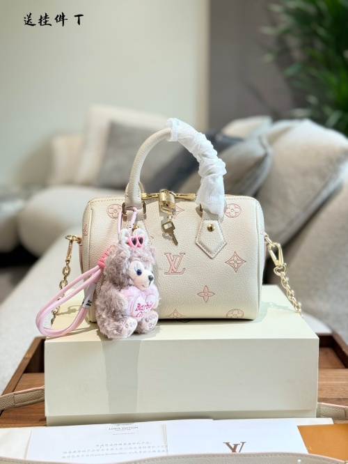 Louis Vuitton Speedy 20: Cream & Strawberry Limited Edition Satchel 1 Louis Vuitton Speedy 20: Cream & Strawberry Limited Edition Satchel