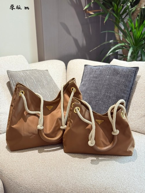 Prada Re-Nylon Tote Bag with Rope Handle | Versatile & Stylish Shopper 1 Prada Re-Nylon Tote Bag with Rope Handle | Versatile & Stylish Shopper